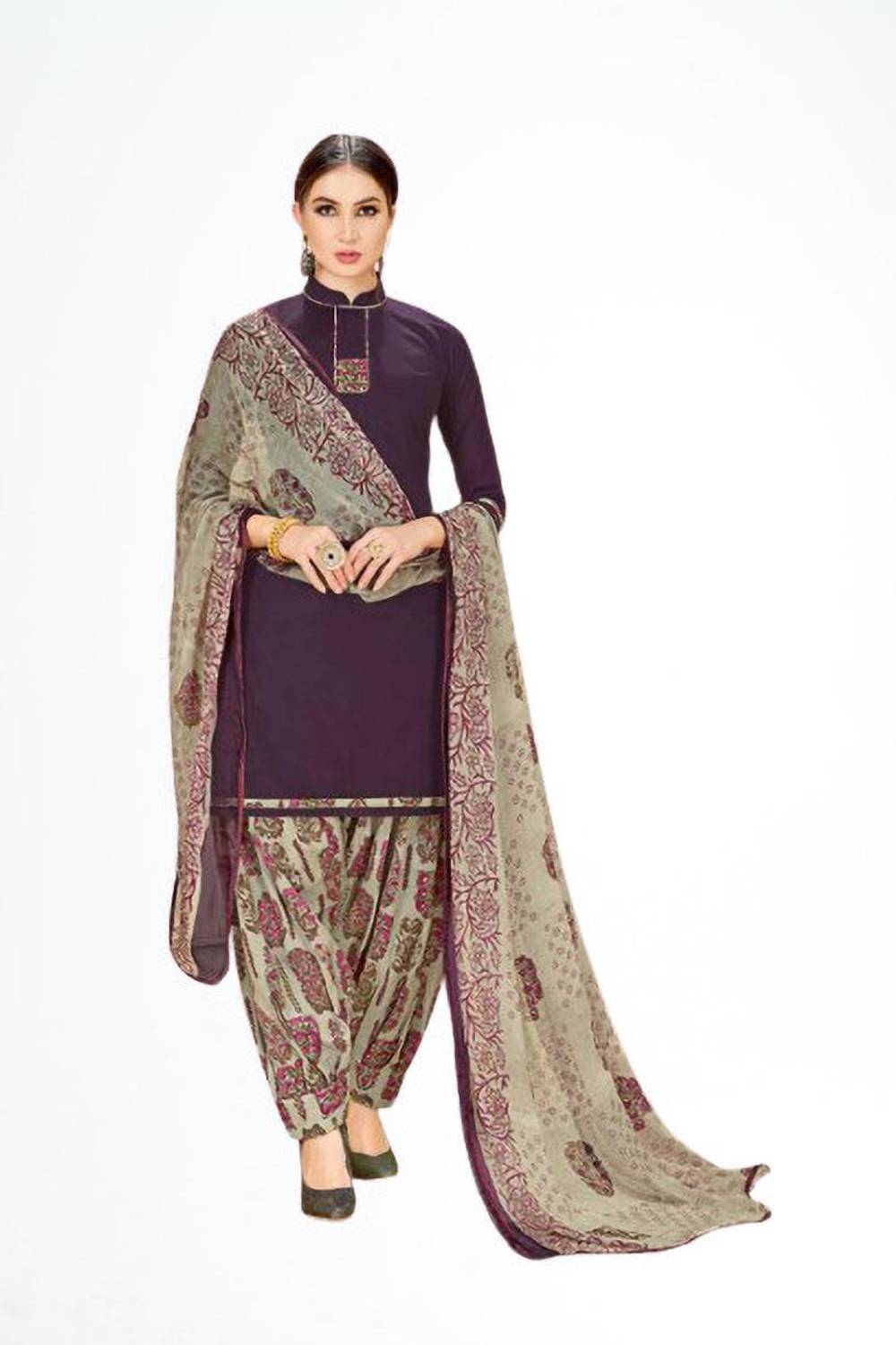 Alexander Crepe Paisley Salwar Suit Material