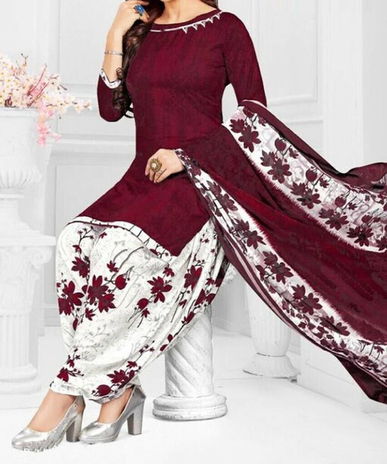 Agastya Crepe Paisley Salwar Suit Material