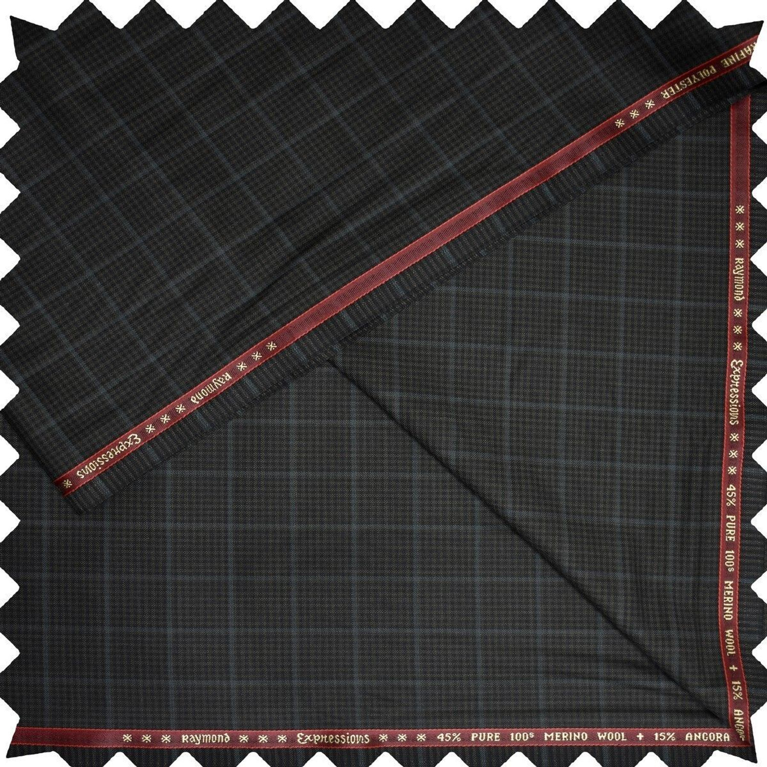 Image of Raymond Wool Checkered Suit Fabric