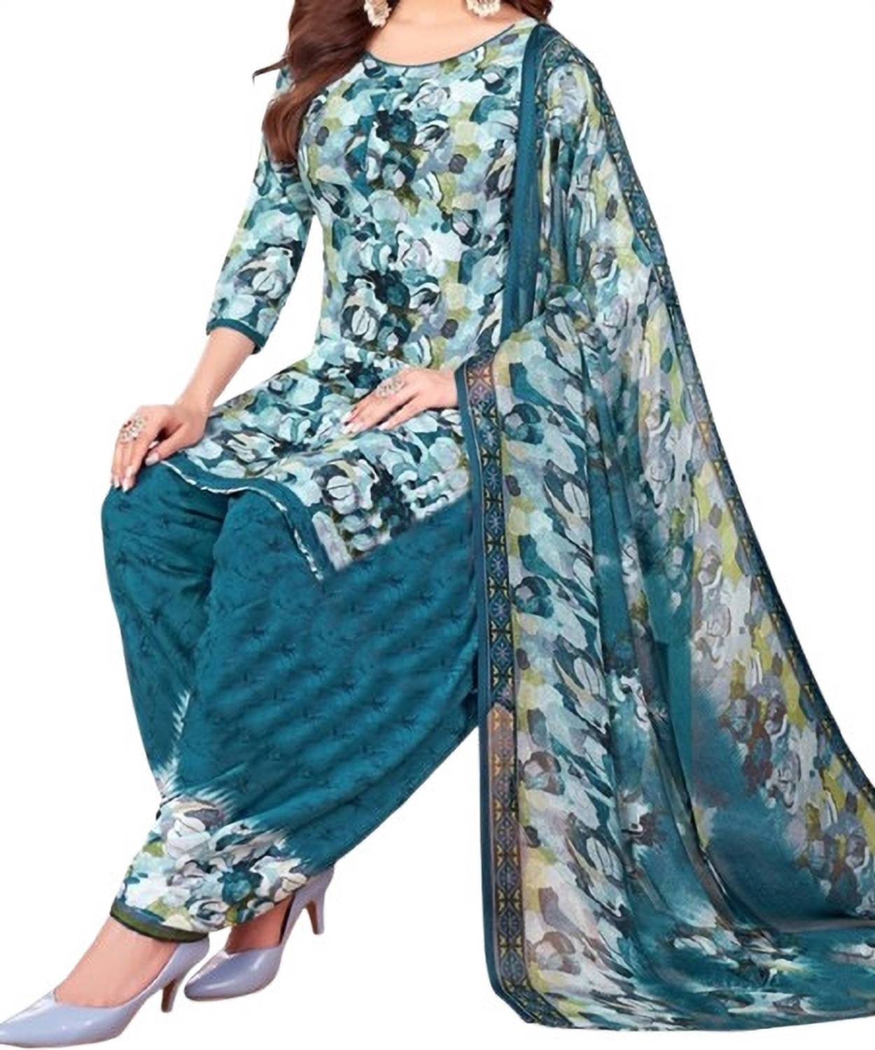 Alexander Crepe Printed Salwar Suit Material