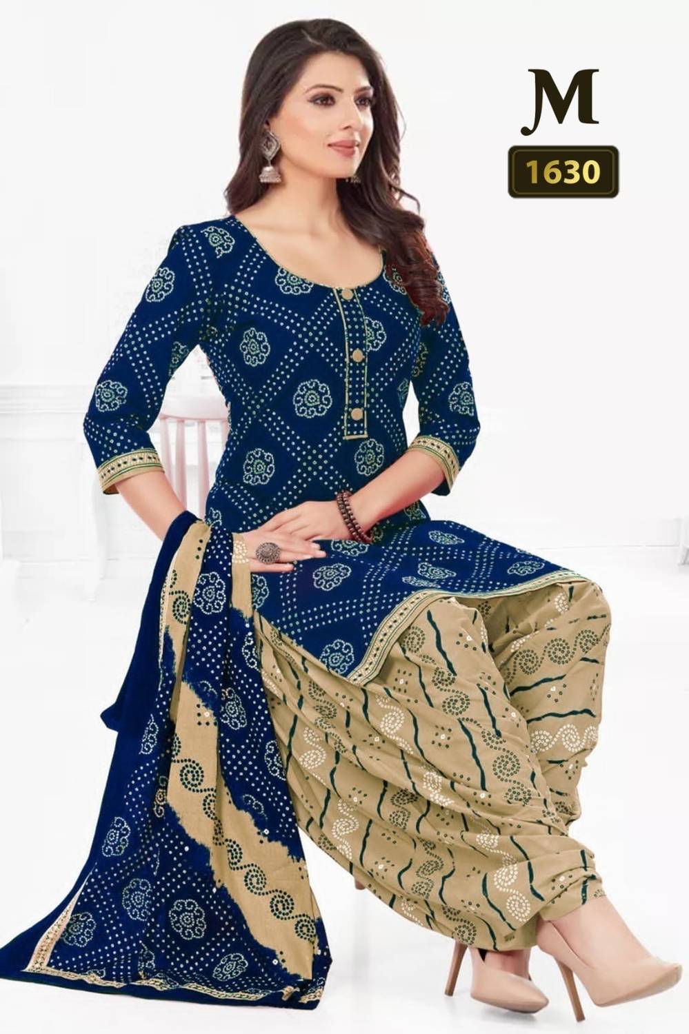 The Aumki Crepe Printed Salwar Suit Material