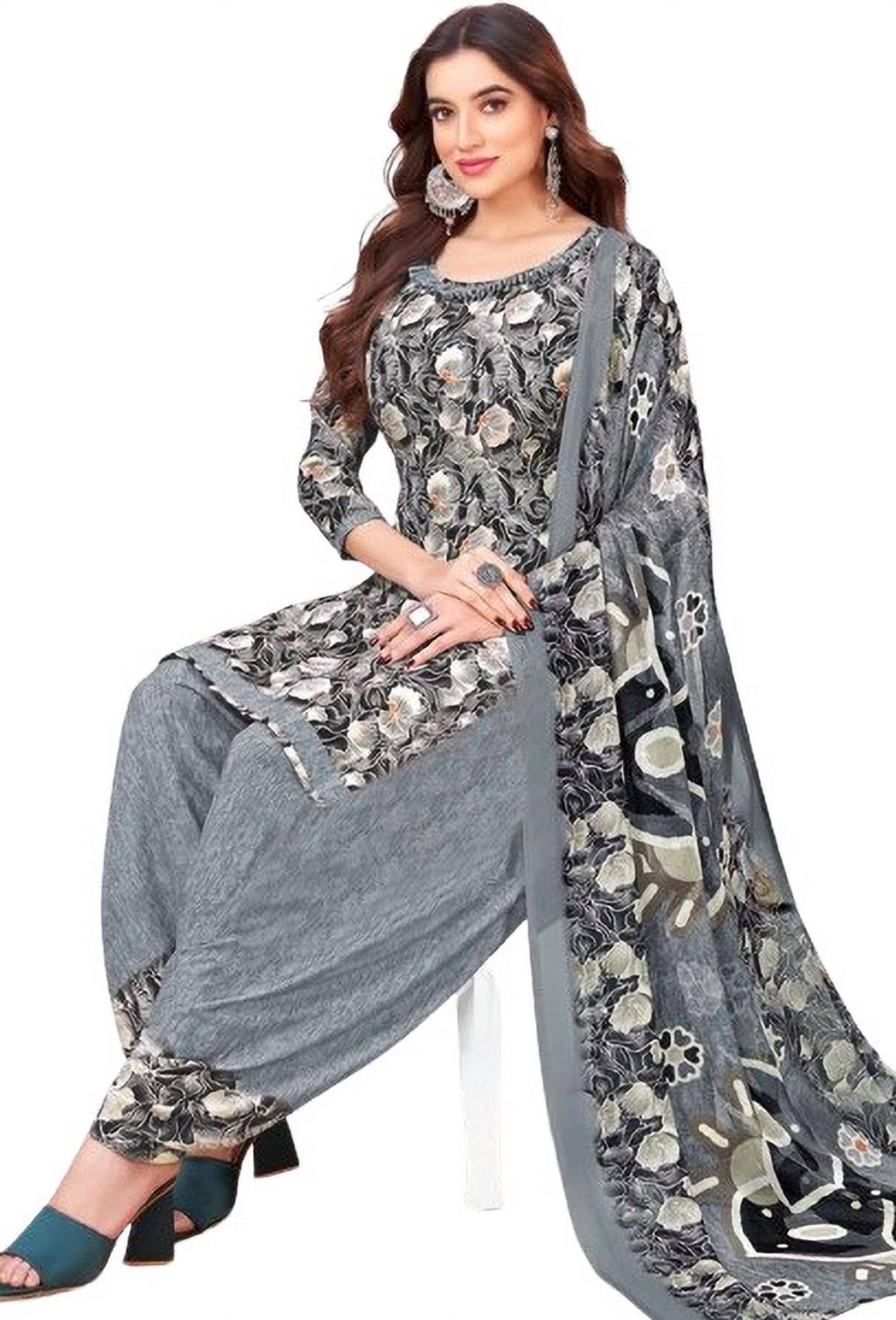 Amazia Crepe Printed Salwar Suit Material