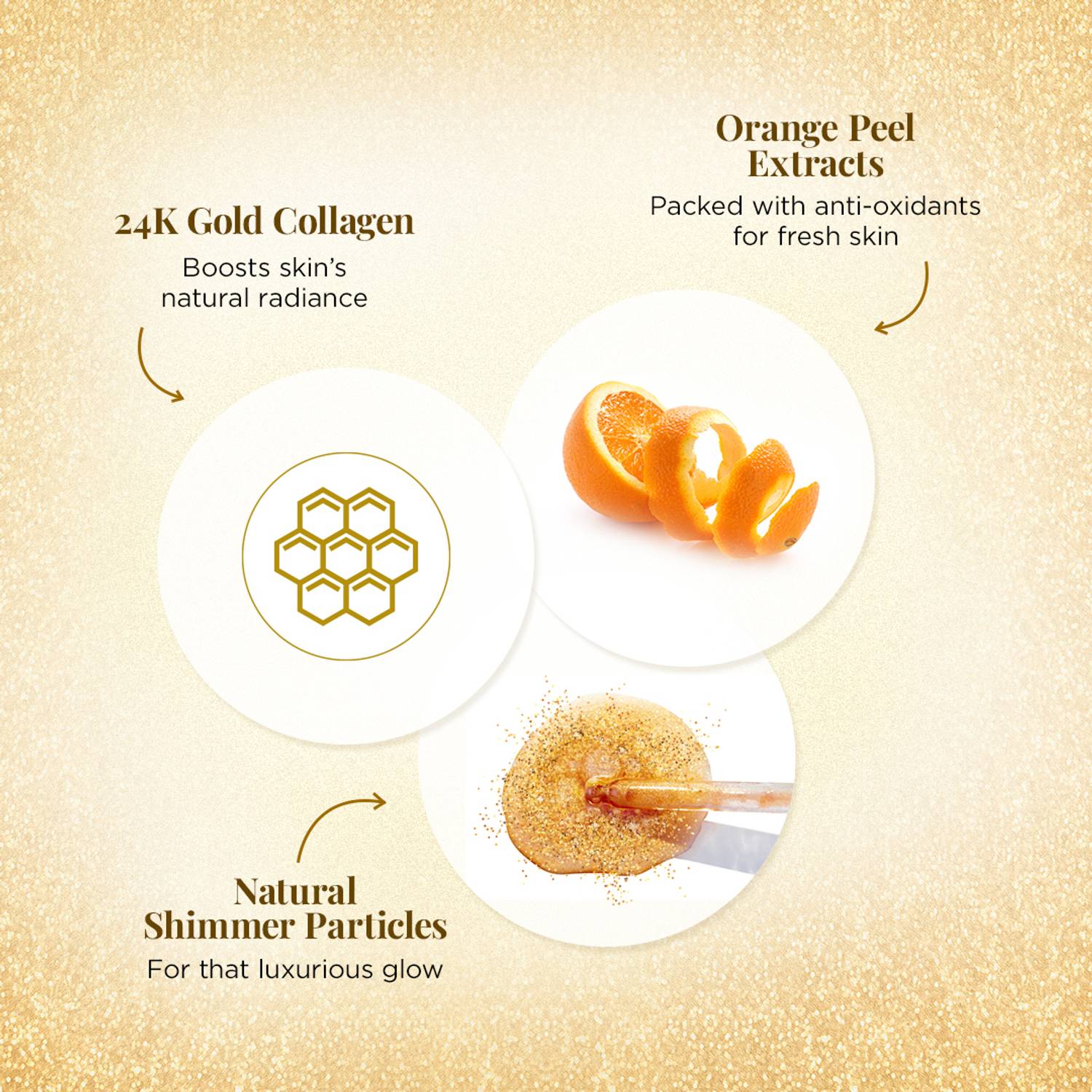 Everyuth Naturals Golden Glow 24K Gold Sheet Mask (Pack of 3 25... more