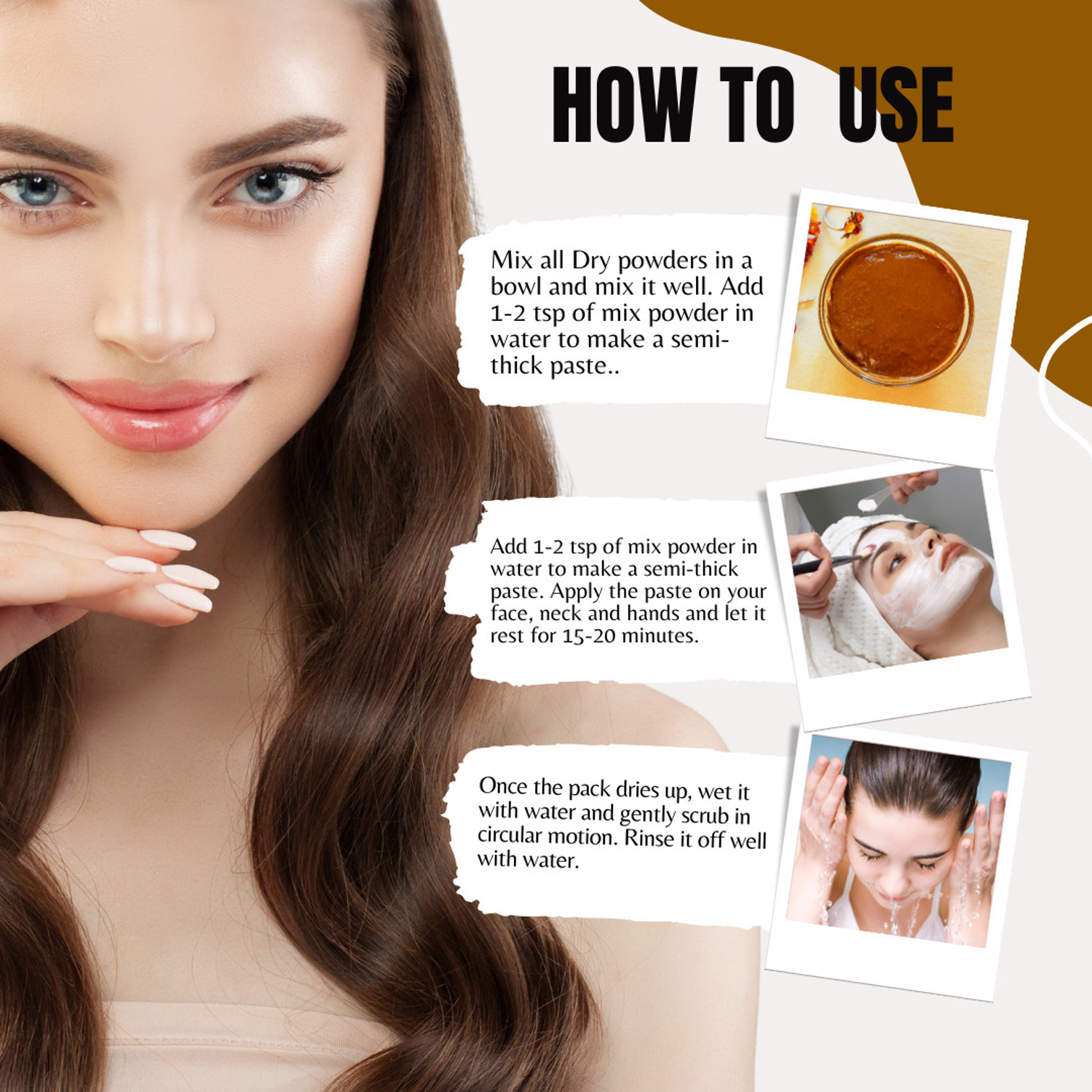 Image of FLORECER Organic Mulethi Powder For Face And Sandalwood Powder