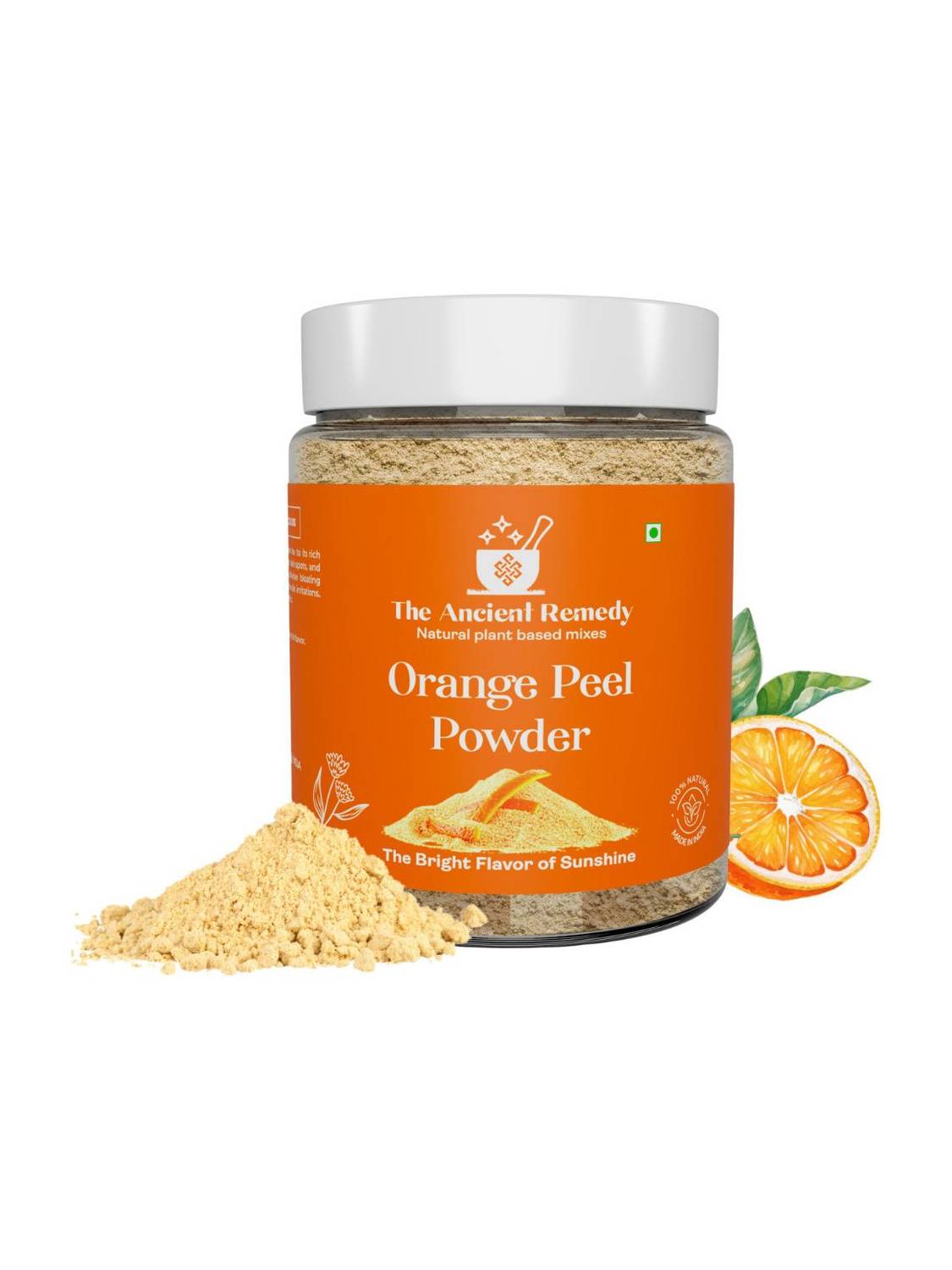 THE ANCIENT REMEDY Orange Peel Powder for Skin Face Pack, Vitamin C, Santra Chilka