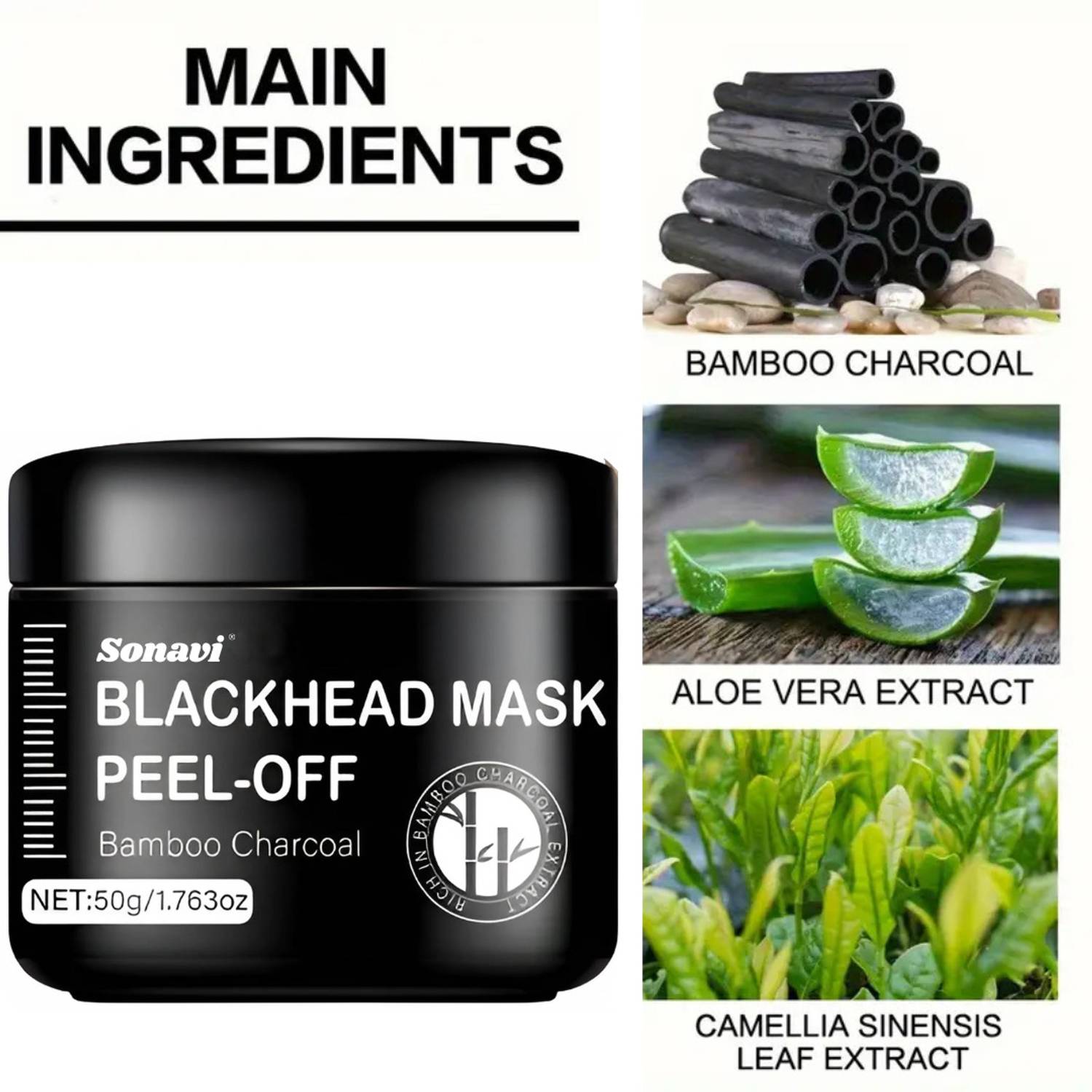 Sonavi Charcoal Peel Off Face Mask - Image 2