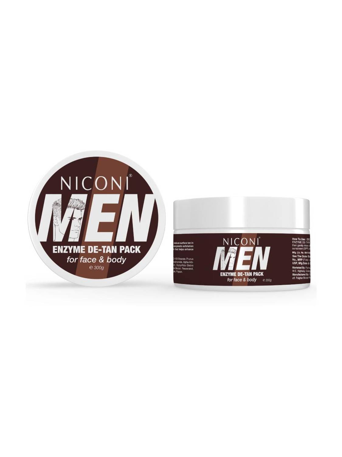 Niconi Men Enzyme De-Tan Pack 300g - Image 1