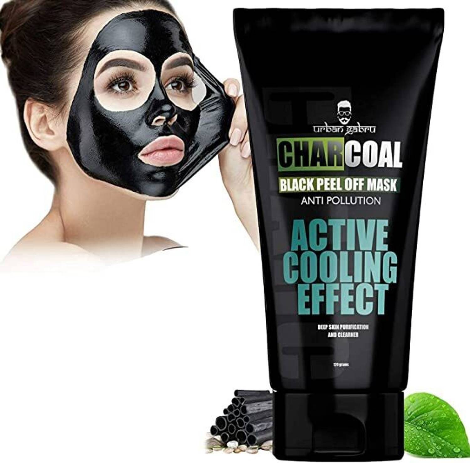 urbangabru Charcoal Peel Off Mask for Blachead and Whitehead Remo