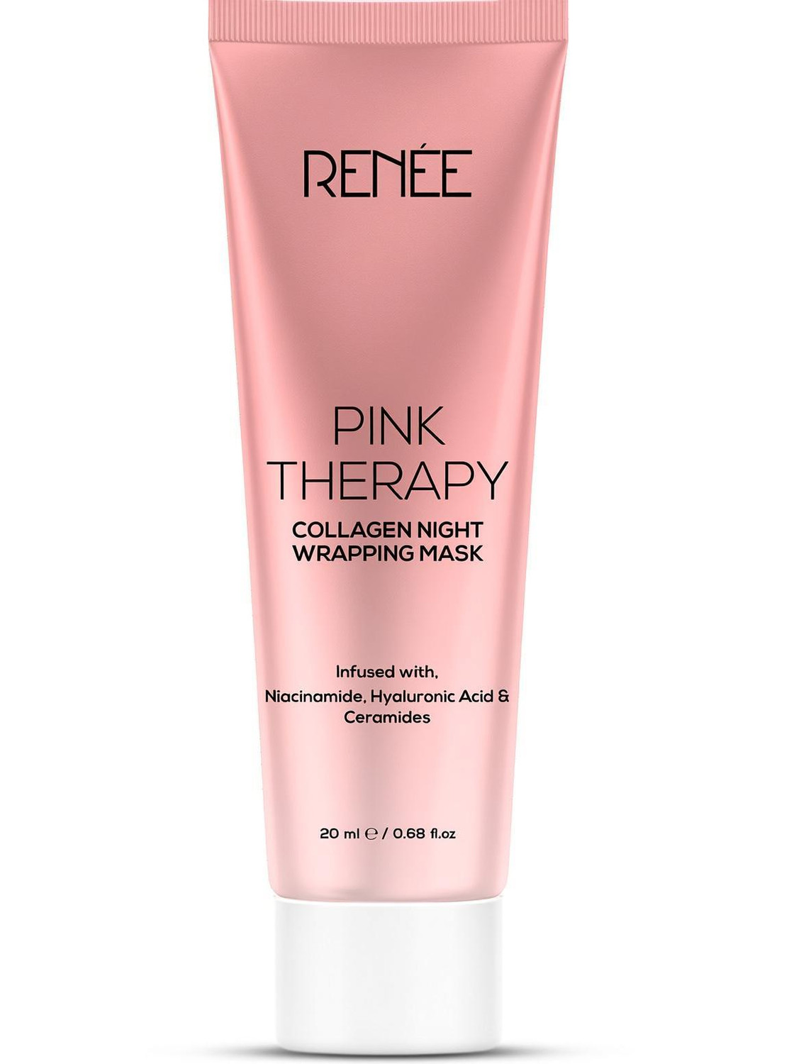 Image of Renee Pink Therapy Collagen Night Wrapping Face Mask, Hydrates, Repairs Improves Skin