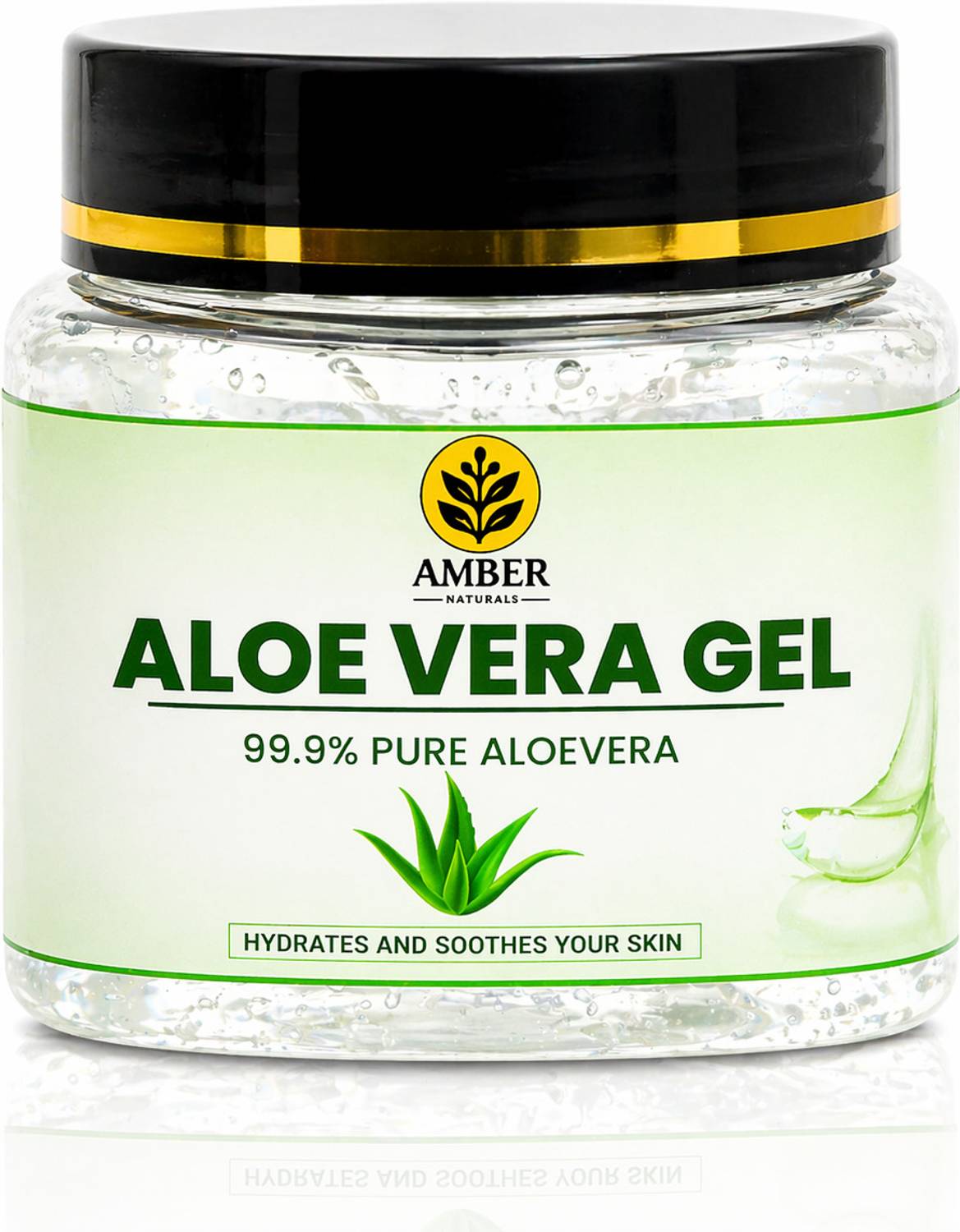 Amber 99.99% PURE ALOEVERA GEL FOR FACE, SKIN & HAIR| HYDRATES MOISTURIZES SKIN |