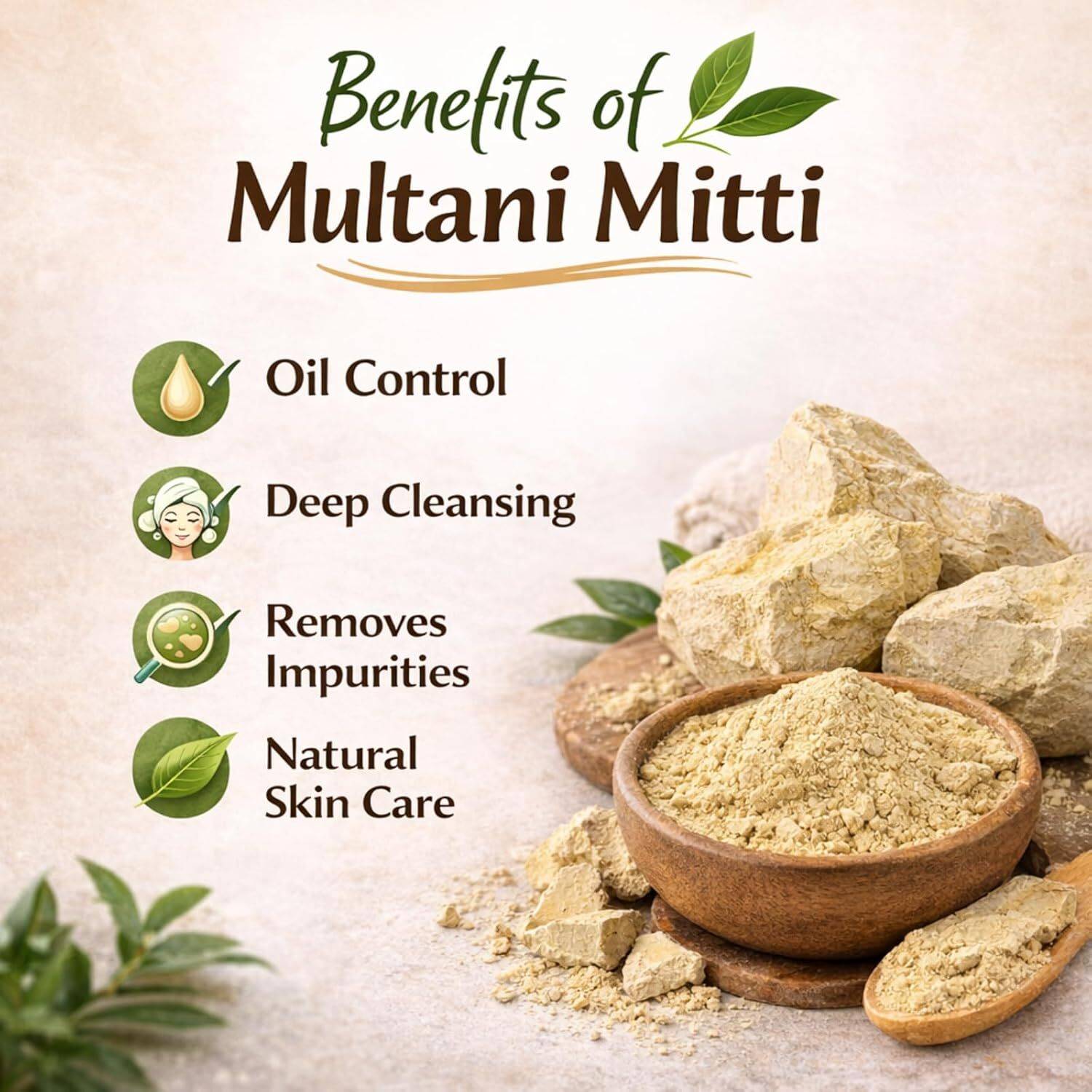 loftory Natural Multani Stone 1kg Face Pack - Image 5
