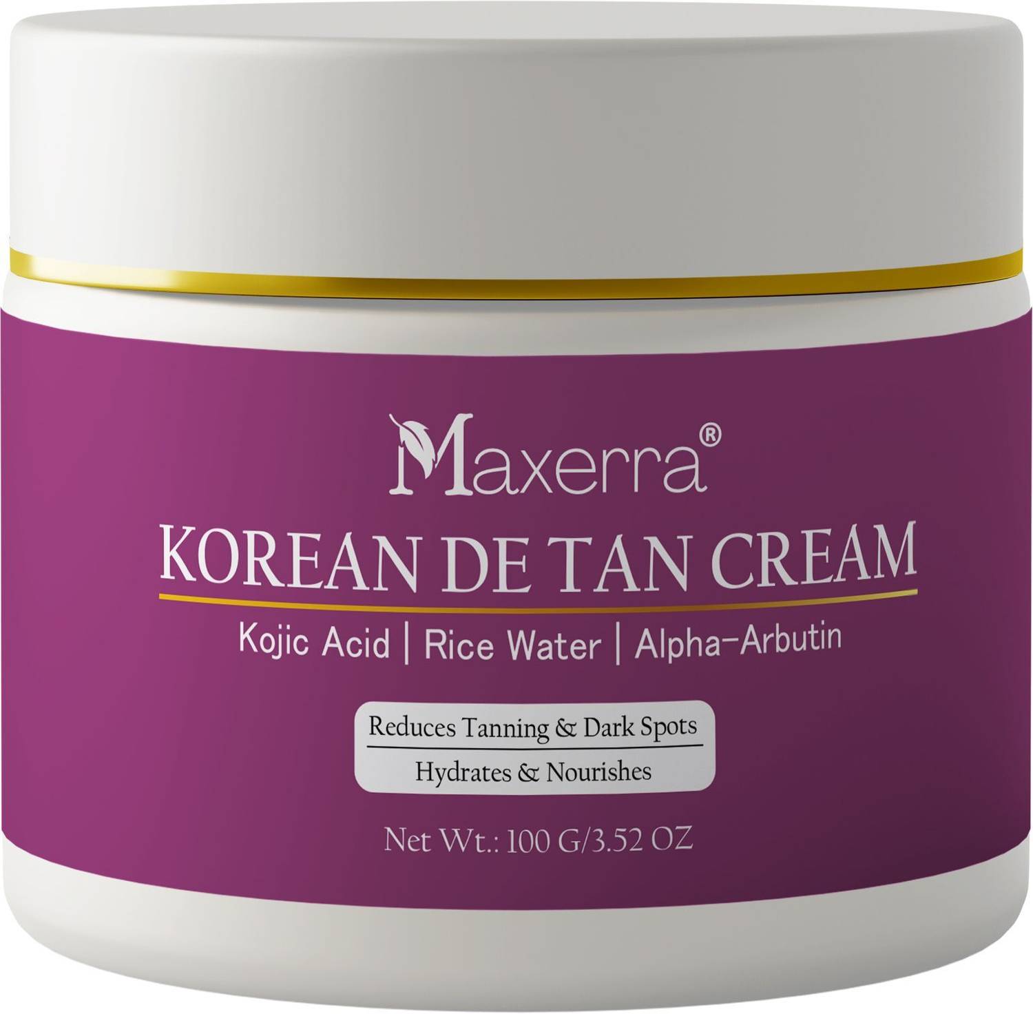 Maxerra Korean De Tan Cream with Kojic Acid, Rice Water & Alpha - Image 1