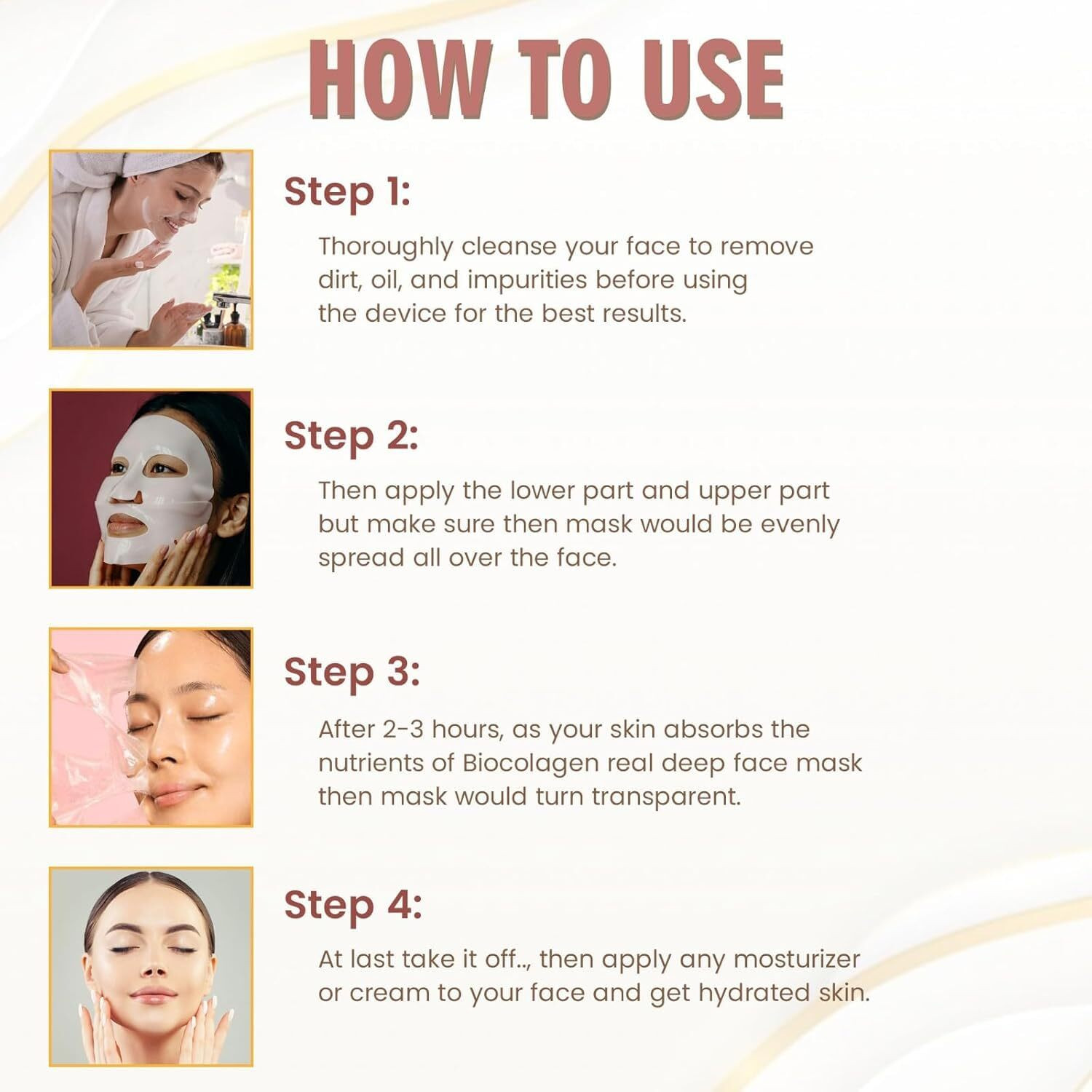 Image of glowseren Bio-Collagen Real Deep Mask For Face LL36