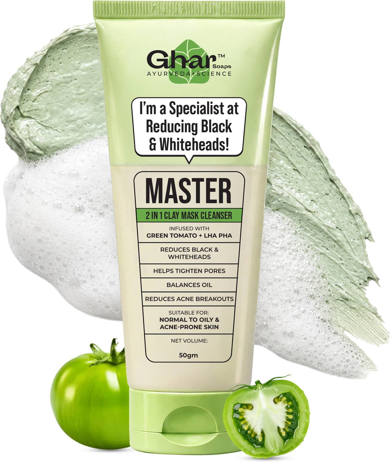 Ghar Master Clay Mask Cleanser 50g - Image 1
