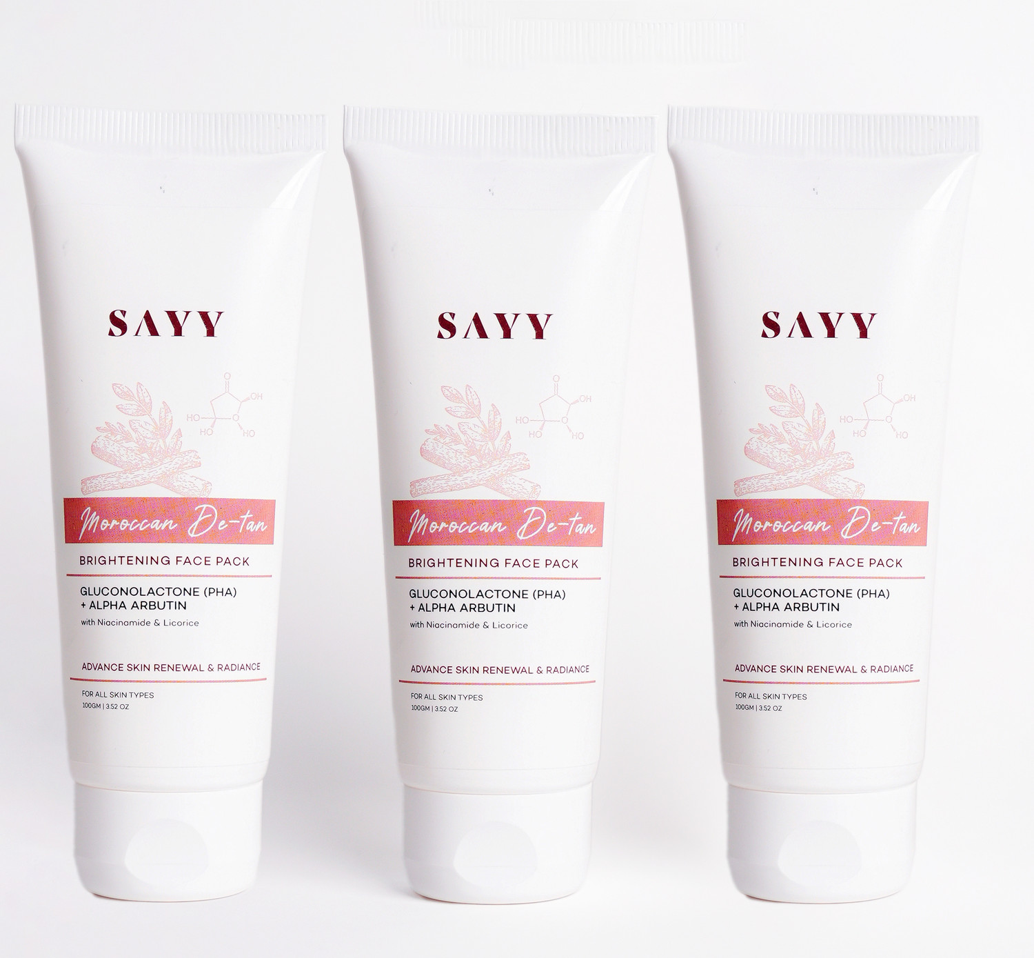 Image of SAYY Moroccan De-tan Brightening face pack for Advance Skin Renewal & Radiance