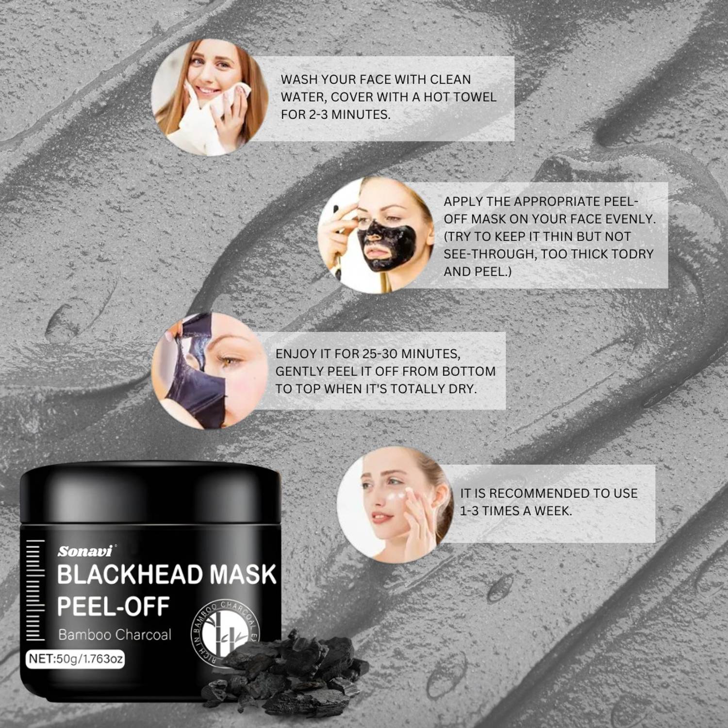 Sonavi Charcoal Peel Off Face Mask - Image 5