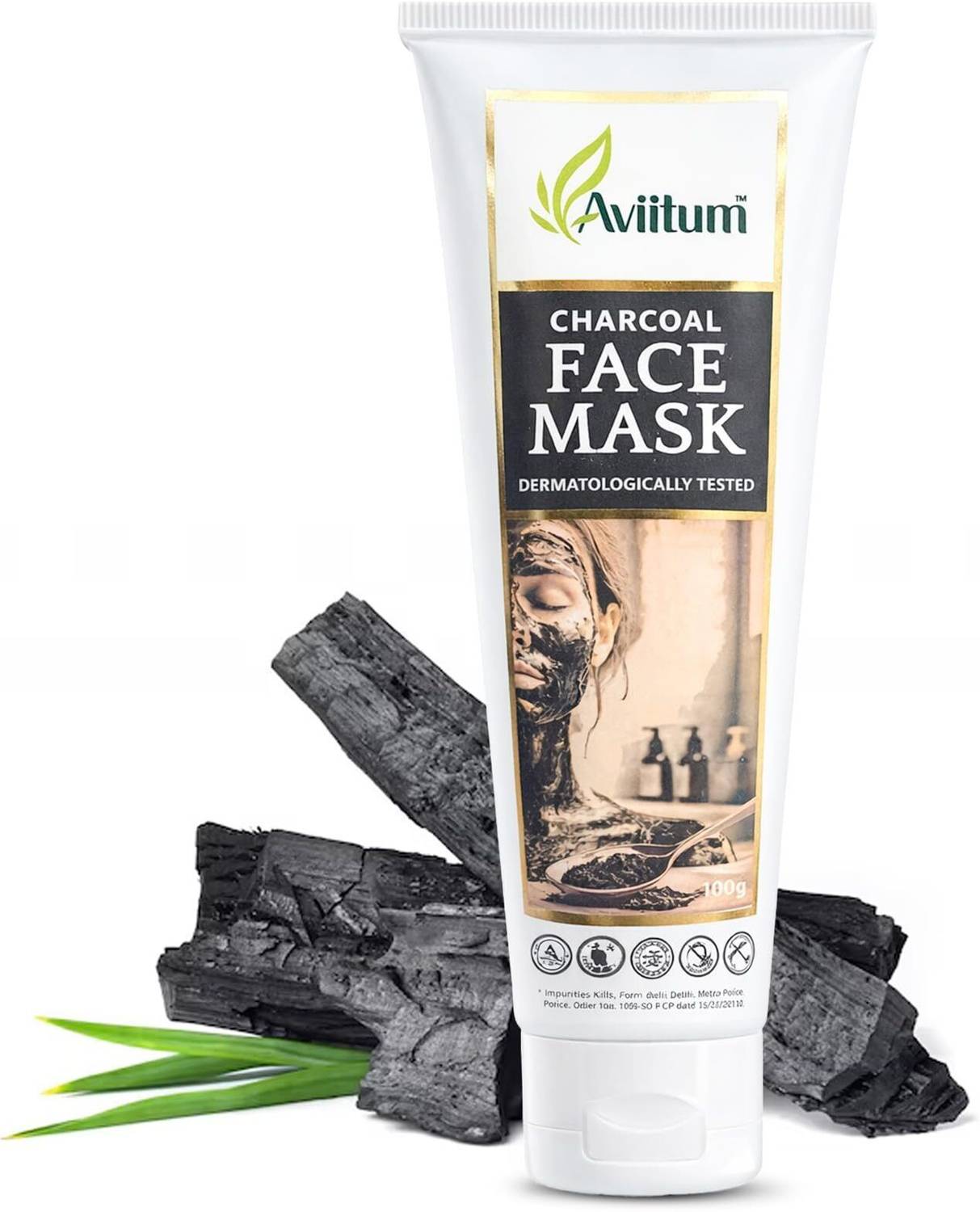 Aviitum Charcoal Face Mask Deep Clean, Blackhead & Tan Removal
