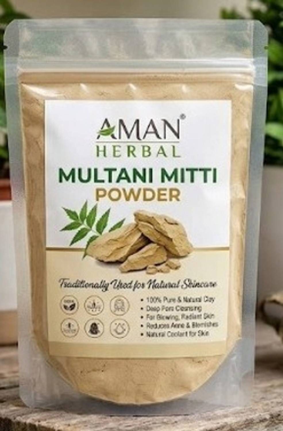 Aman Herbals 100% Pure and Natural Multani Mitti Powder for Skin & Face Care 1 KG