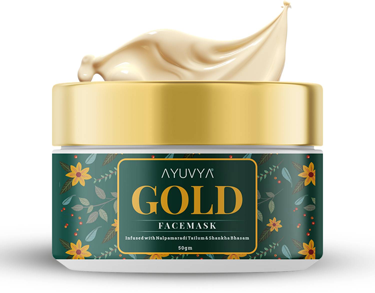Ayuvya Gold Face Mask Helps in Glowing Skin, Reduce Acne, and Dead Skin Cell Removal