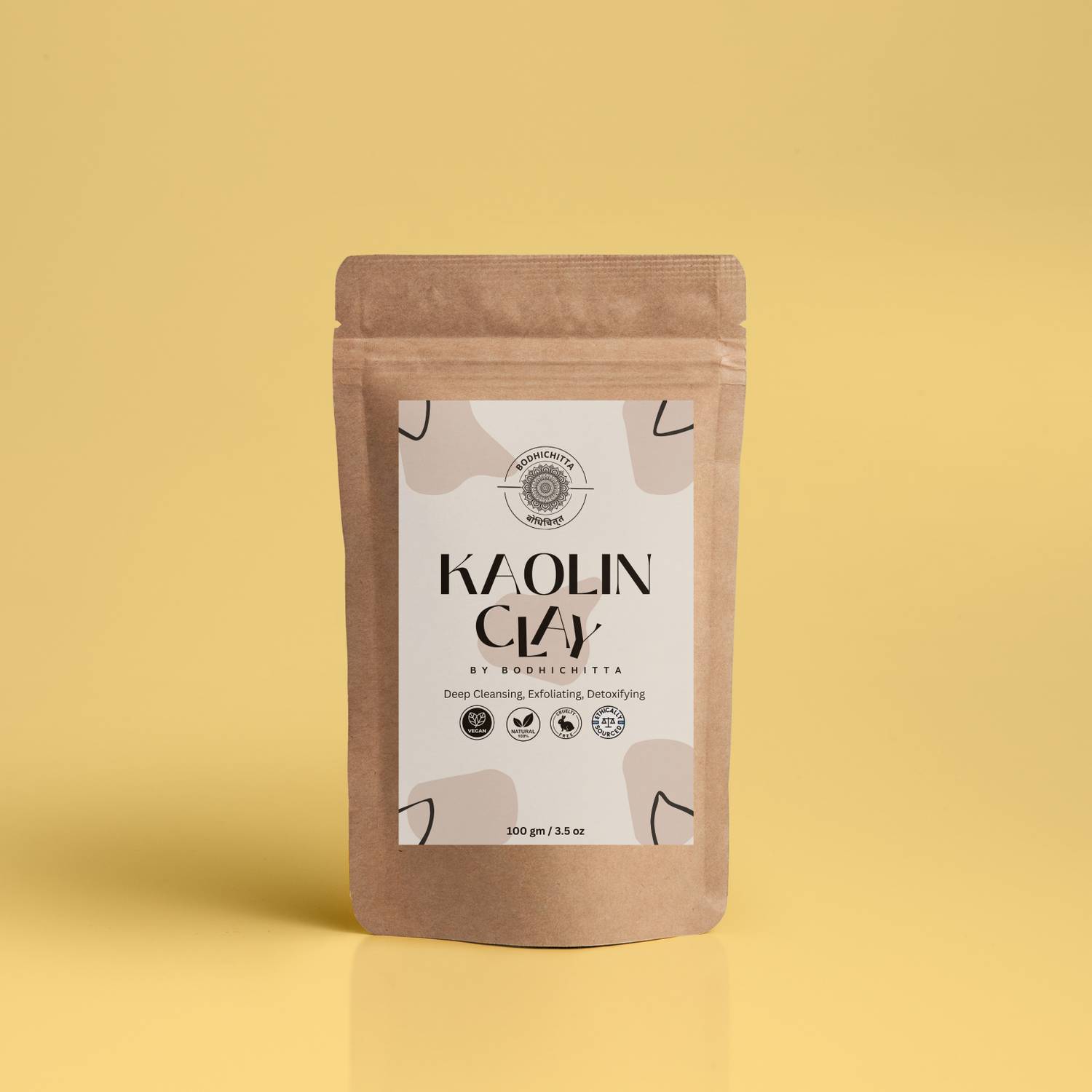 Bodhichitta Kaolin Clay Powder | China clay - For Acne, Blackheads And For Glowing Skin