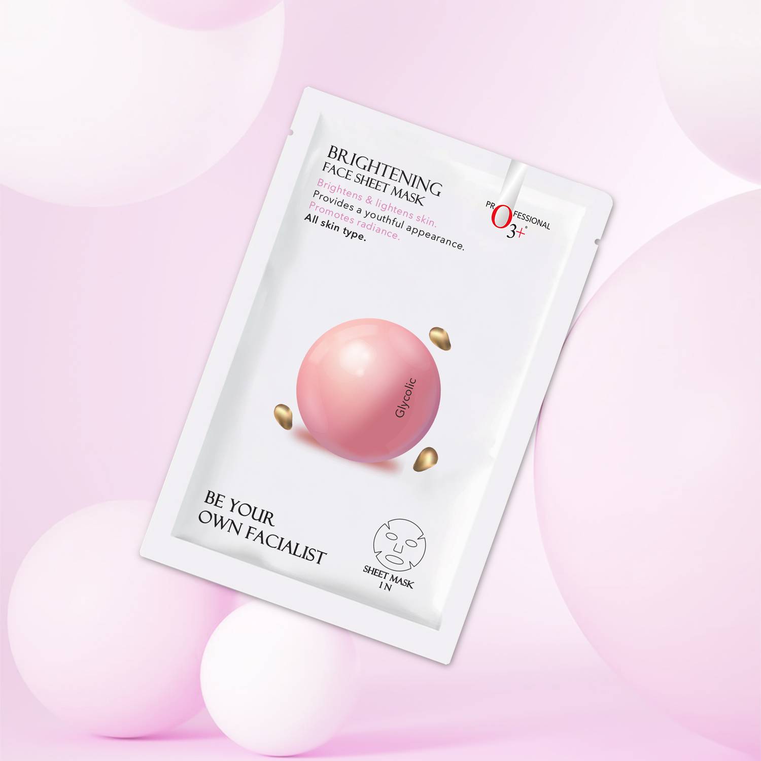 O3+ Brightening Face Sheet Mask with Glycolic Acid - Image 5