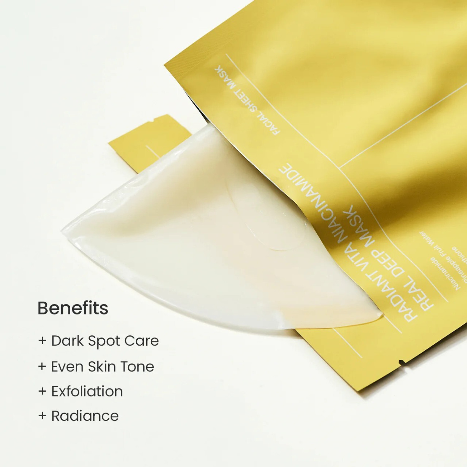 Image of BIODANCE Radiant Vita Niacinamide Real Deep Mask 1Box (34g x 4Pcs)