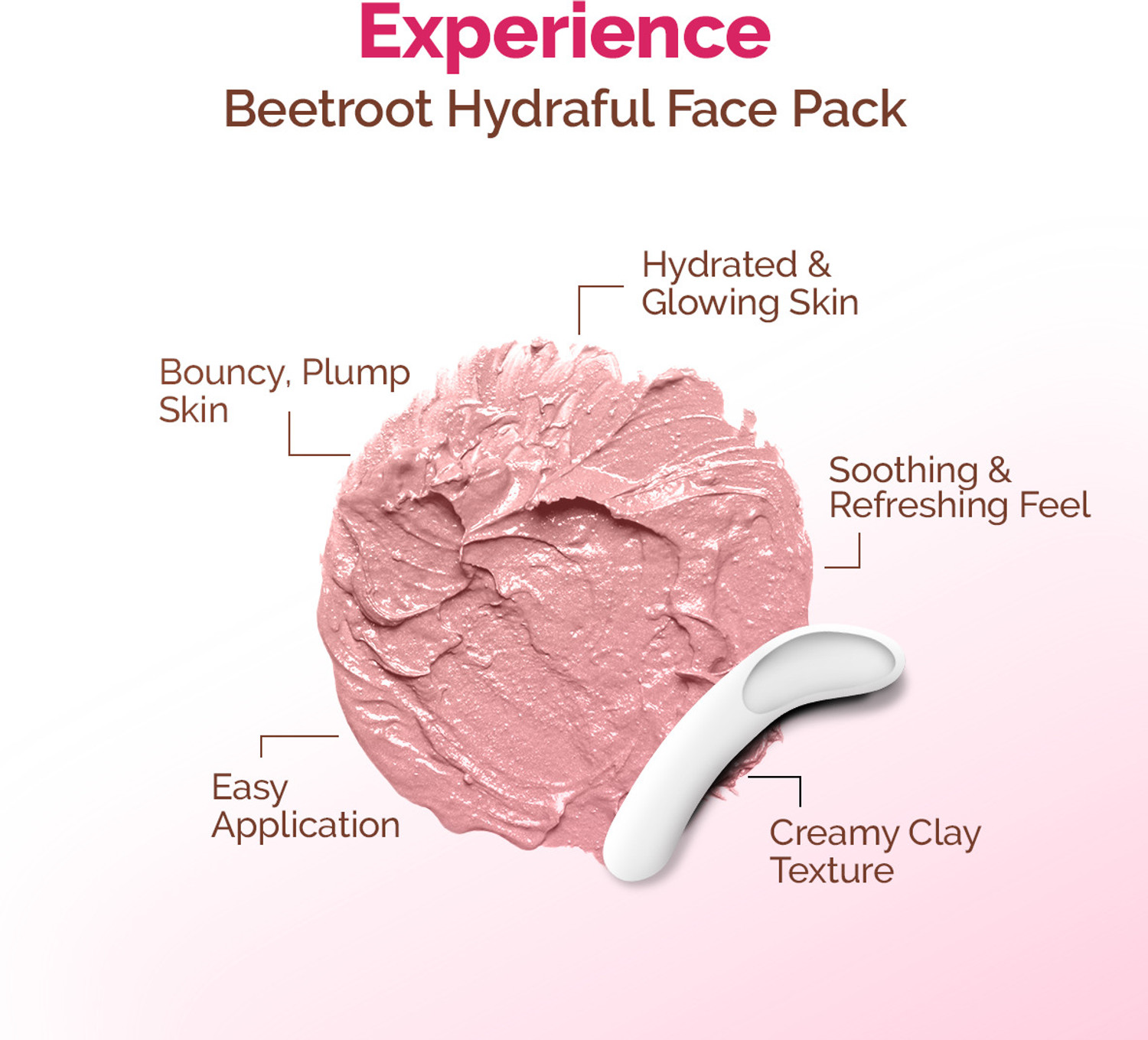 Image of Mamaearth Beetroot Hydraful Face Pack with Beetroot & Hyaluronic Acid for All Skin Types