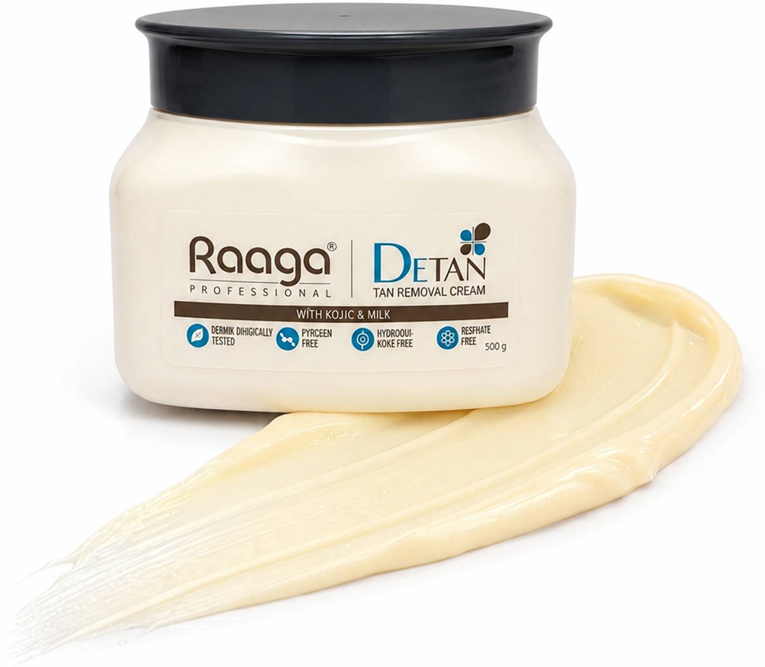 RAAGA PROFESSIONAL De-Tan Cream with Kojic and Milk for Radiant Skin