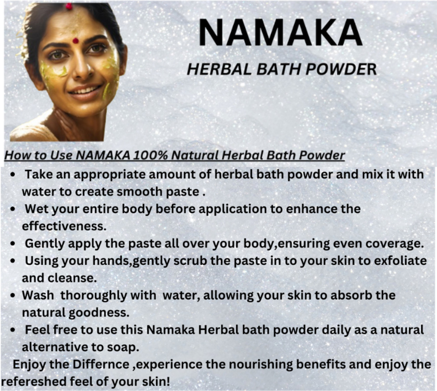 Image of NAMAKA Herbal Bath powder