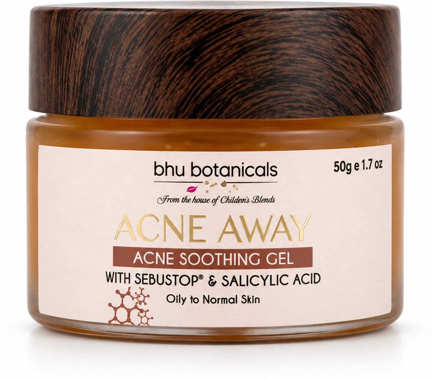 bhu botanicals Acne Away - Acne Soothing Gel with Sebustop(R) & Salicylic Acid - 50gm