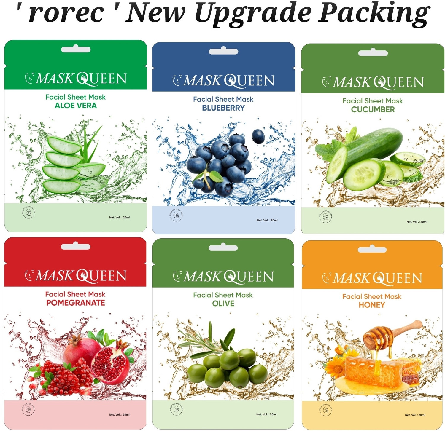 Image of rorec mask combo men and women glowing skin