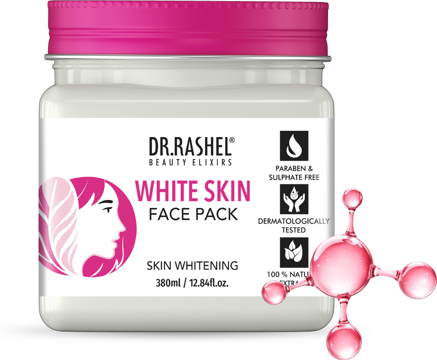 Image of DR.RASHEL White Skin Face Pack For Skin with Arbutin & Niacinamide | Even Tone & Radiance