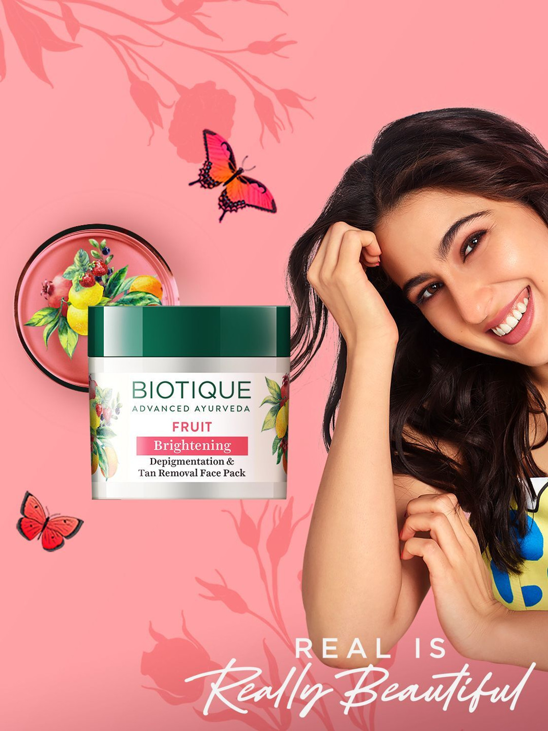 Image of BIOTIQUE Fruit Brightening Depigmentation & Tan Removal Face Pack