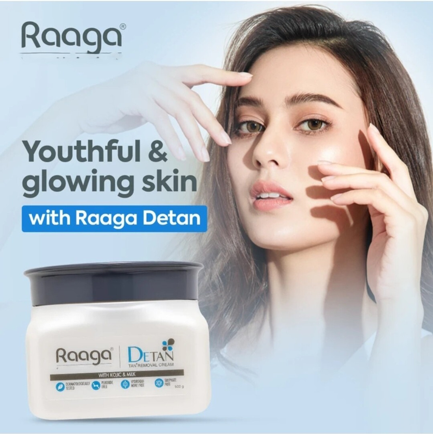 Image of Raaga Raga De-tan Removal Cream with Kojic and Milk