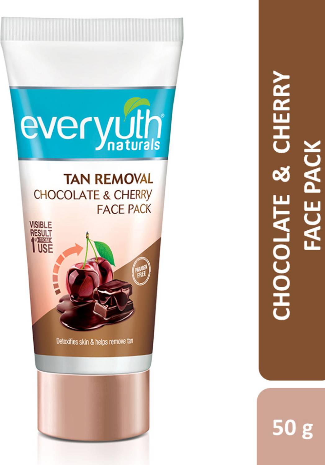 Everyuth Naturals Chocolate & Cherry De Tan Face Pack