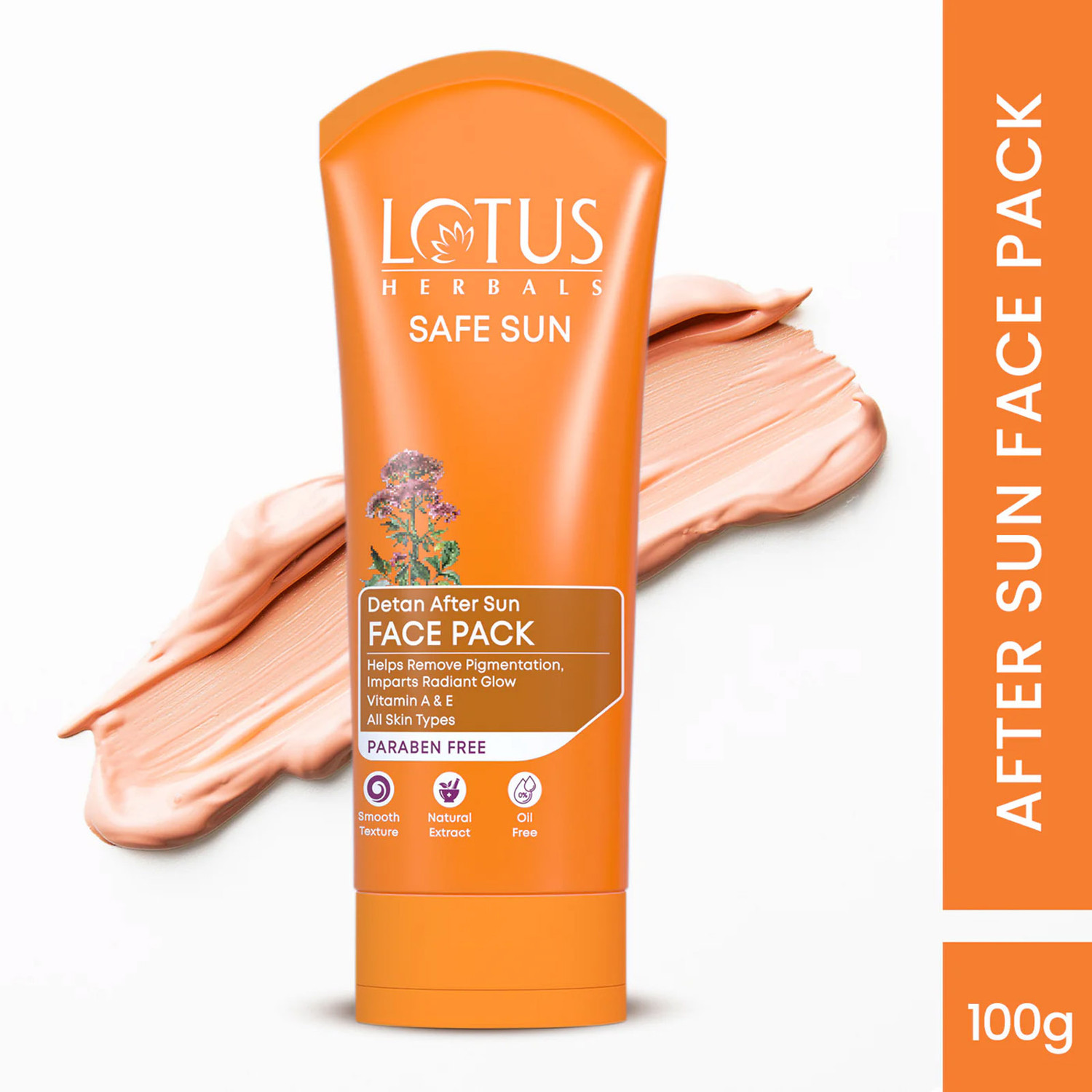 Image of LOTUS HERBALS Safe Sun DeTan After-Sun Face Pack