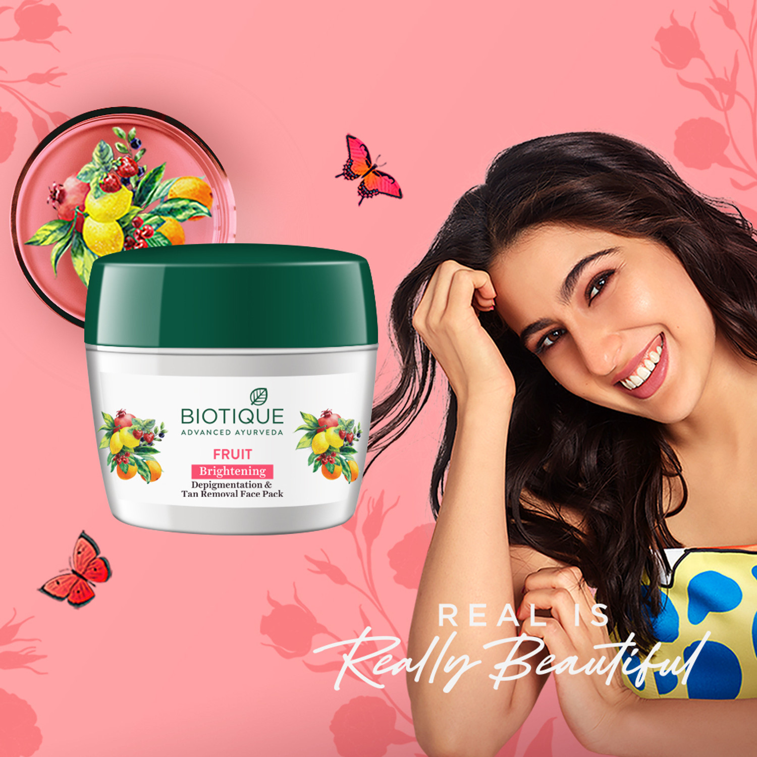 Image of BIOTIQUE FRUIT Brightening Depigmentation & Tan Removal Face Pack