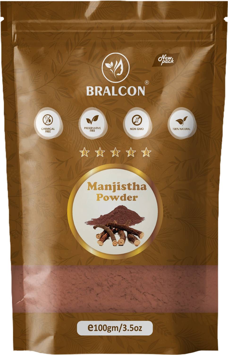 BRALCON Manjistha Powder, 100g | Rubia Cordifolia | 100% Pure & Natural