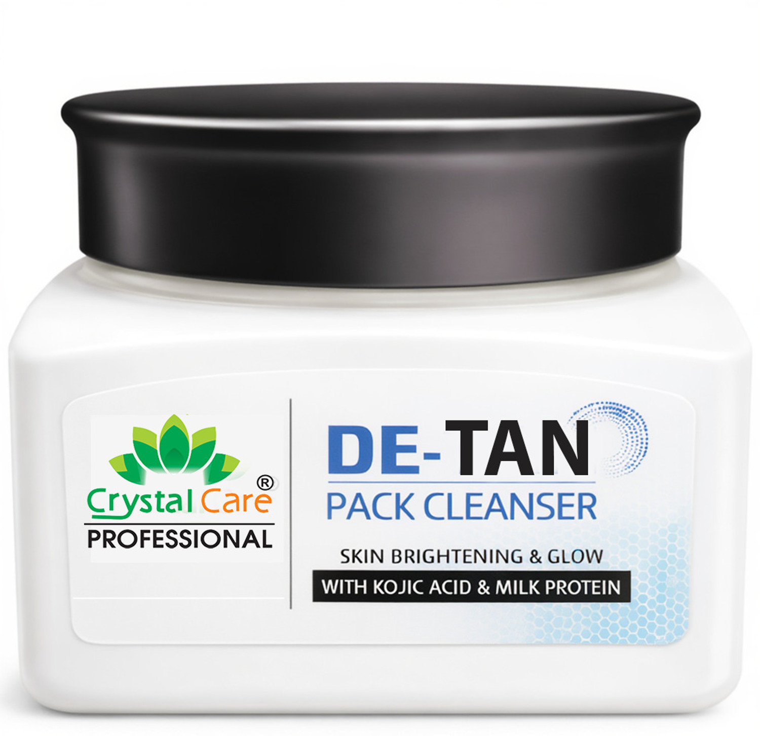 Image of Crystal Care De-Tan Pack Cleanser with Kojic Acid and Milk for Radiant Skin