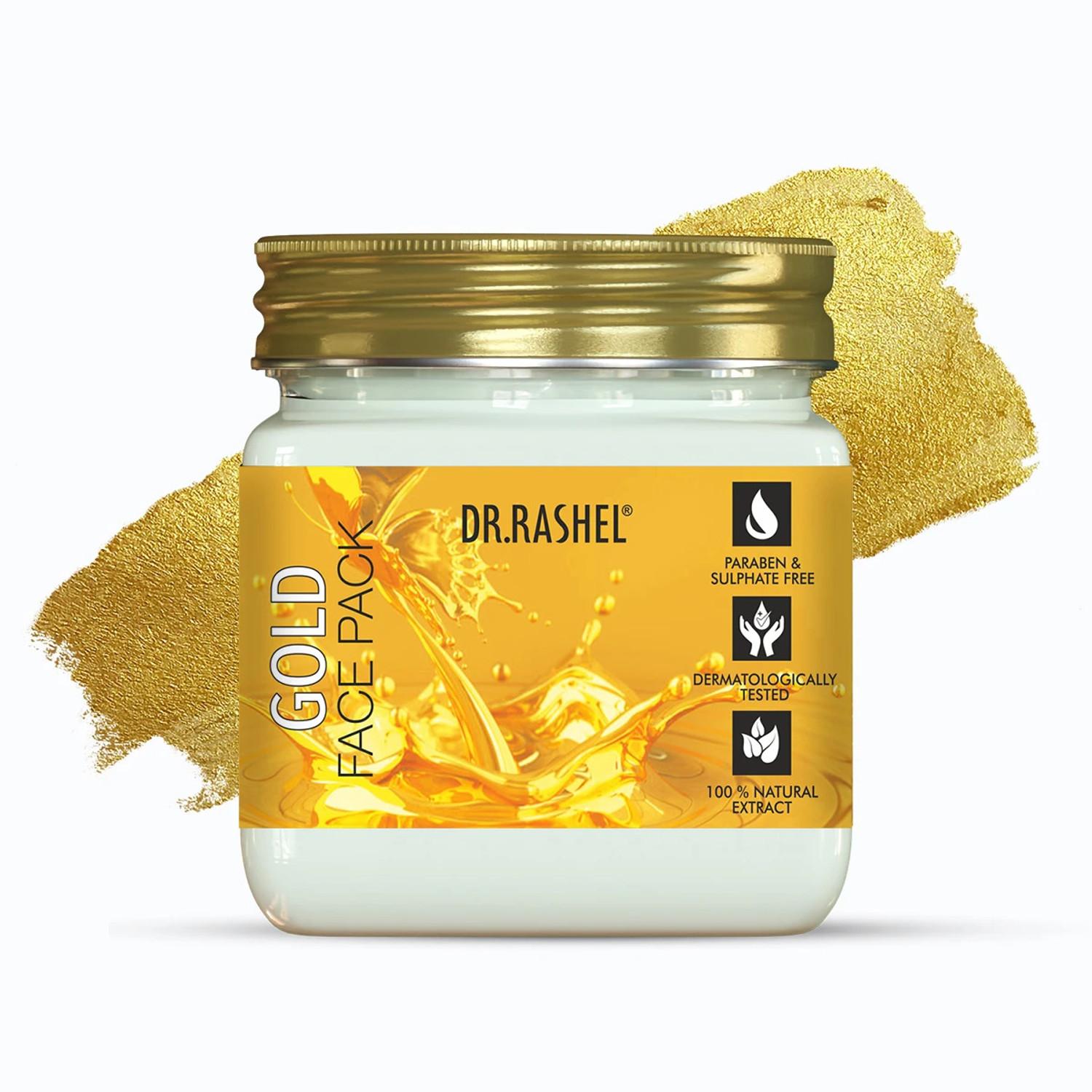 DR.RASHEL Gold Face Pack For Skin with Pure Gold Extracts | Firm & Healthy Skin