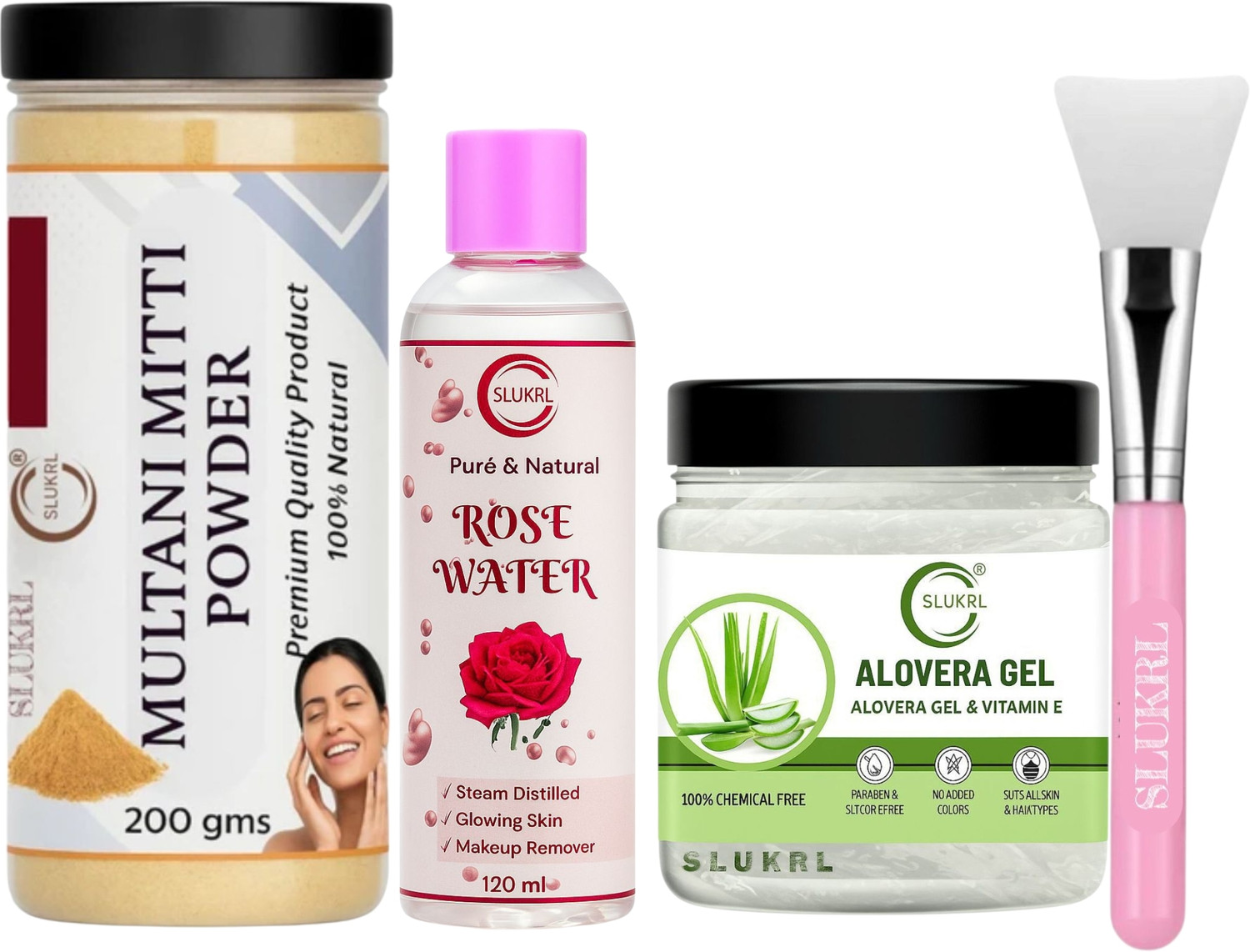 Image of slukrl Organic Face Pack & Skin Care Powder For Acne,Pimples,Brightening