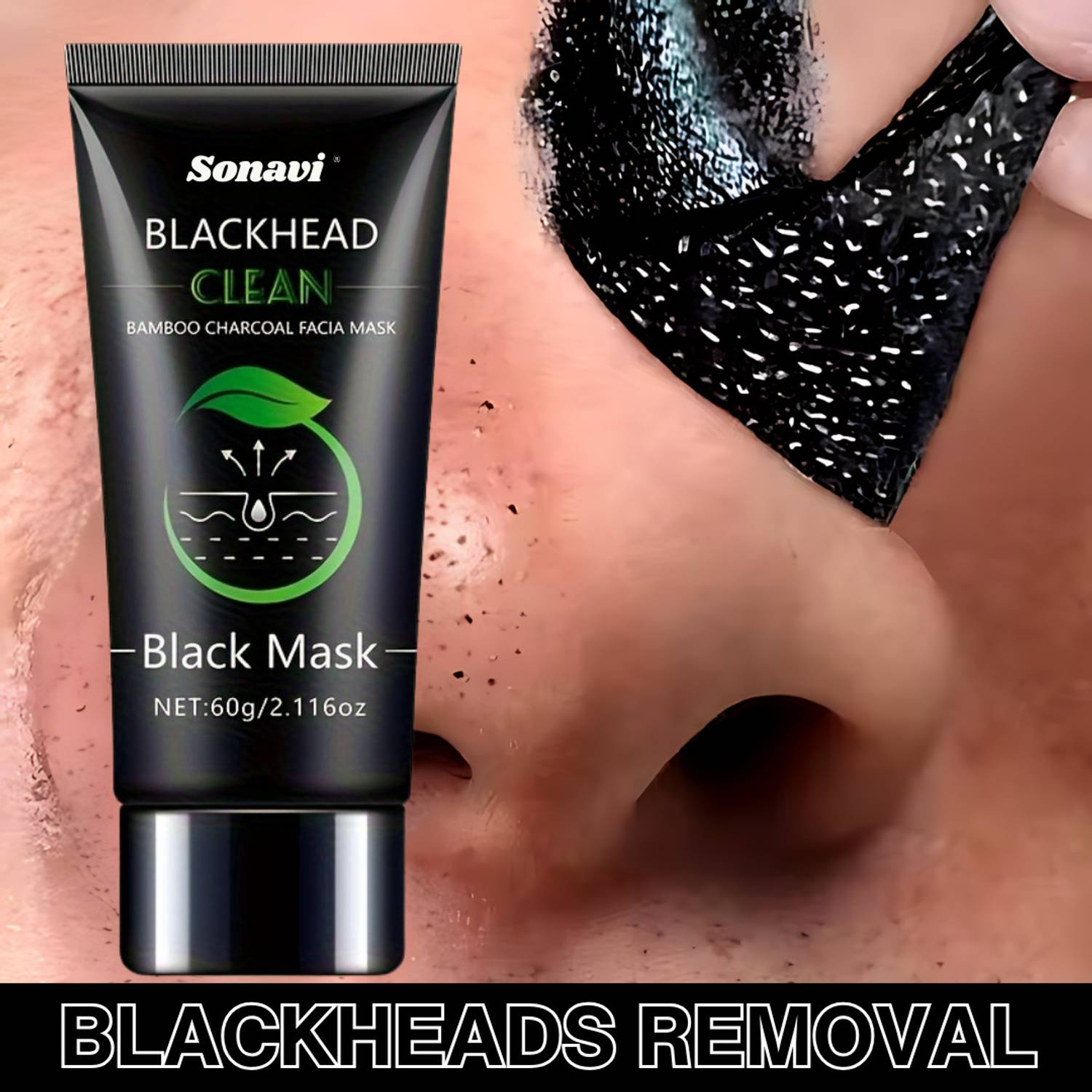 Sonavi Charcoal Oil Control Anti-Acne Deep Cleansing Blackhead Re