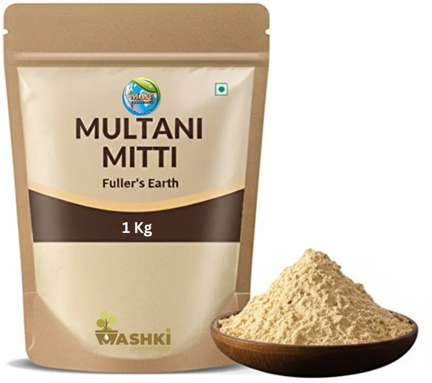 Image of MASHKI Multani Mitti 1 Kg For Glowing Skin and Hair