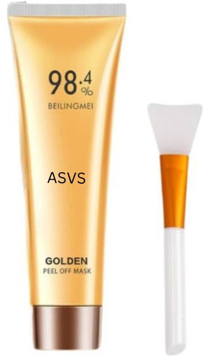 ASVS Gold Peel Mask - Golden Glow Peel Mask With Brush