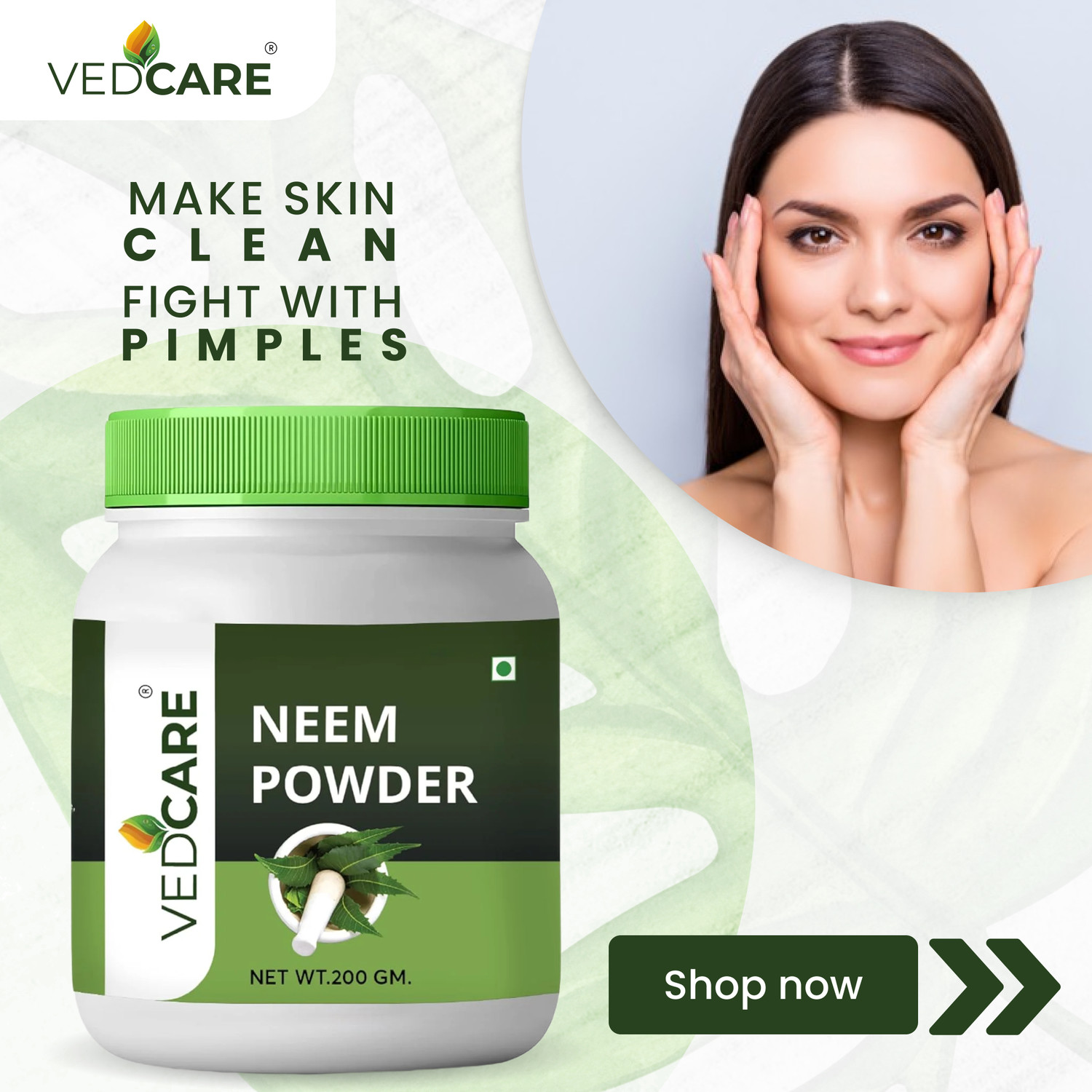 Image of Vedcare Neem Powder 100% Organic & Chemical Free