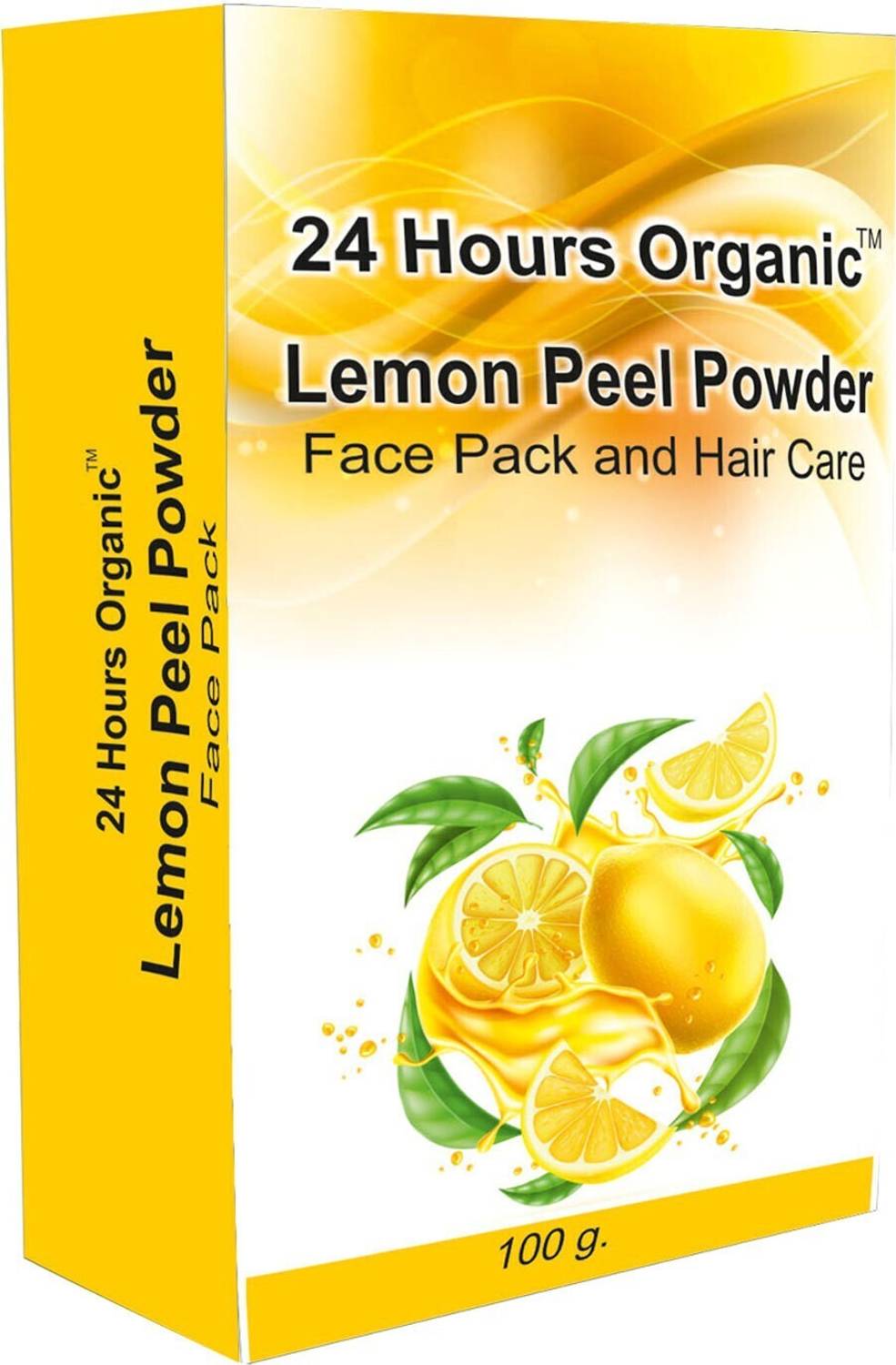 24 Hours Organic Face Pack Vitamin C Anti Ageing Lemon Powder | Removes Dirt | Hydrate Skin Gives Freshness
