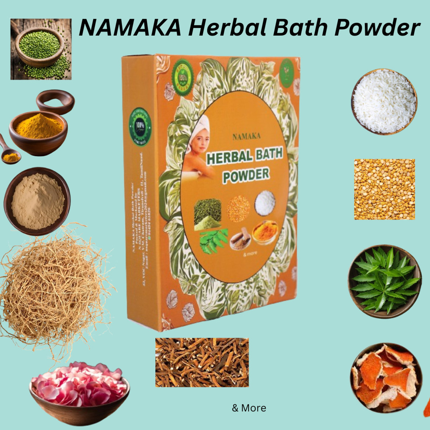 Image of NAMAKA Herbal Bath powder
