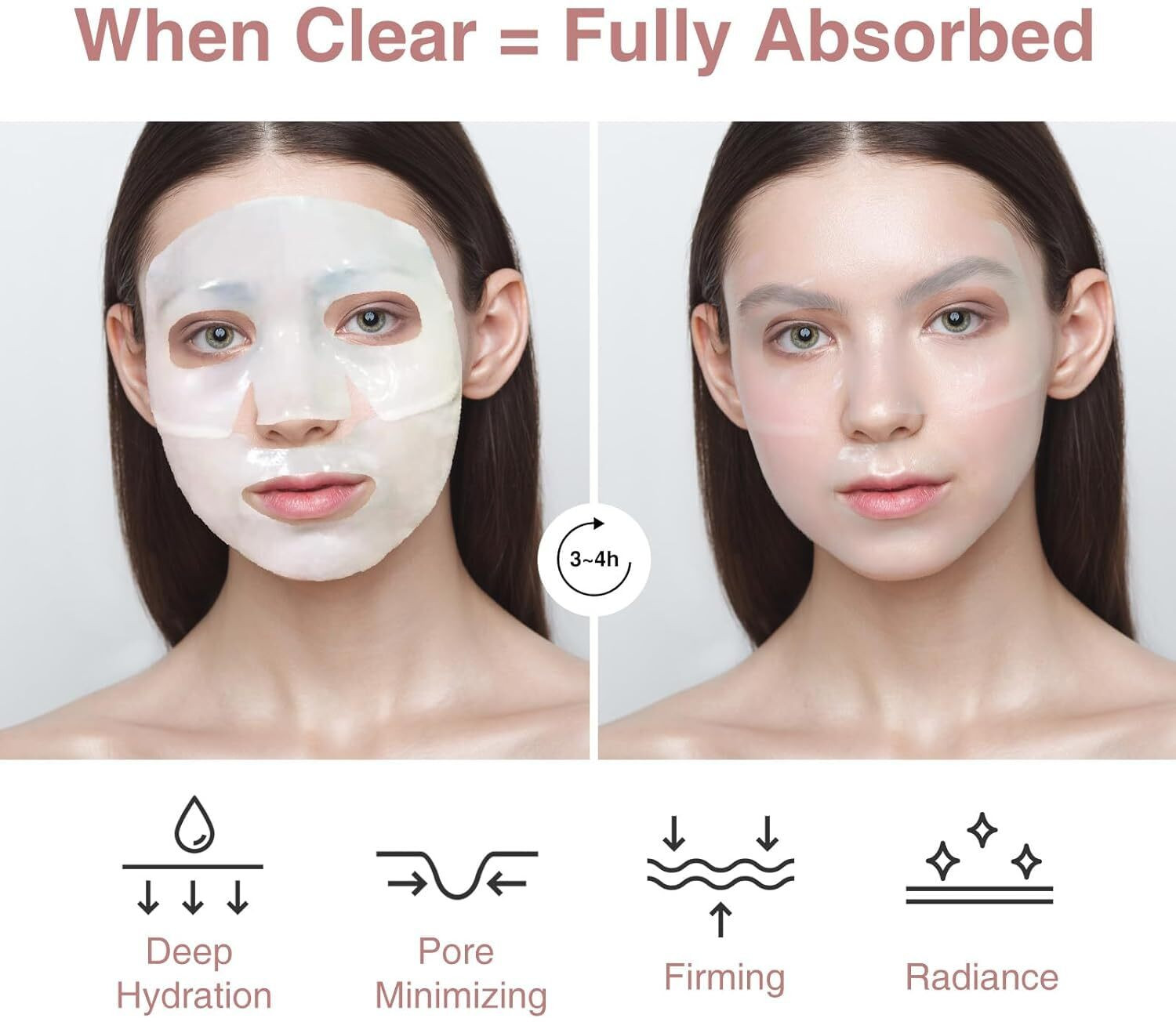 Image of PROQUO+ Hydrating Collagen Sheet Face Mask with Glow Moisturizing Korean Beauty Care