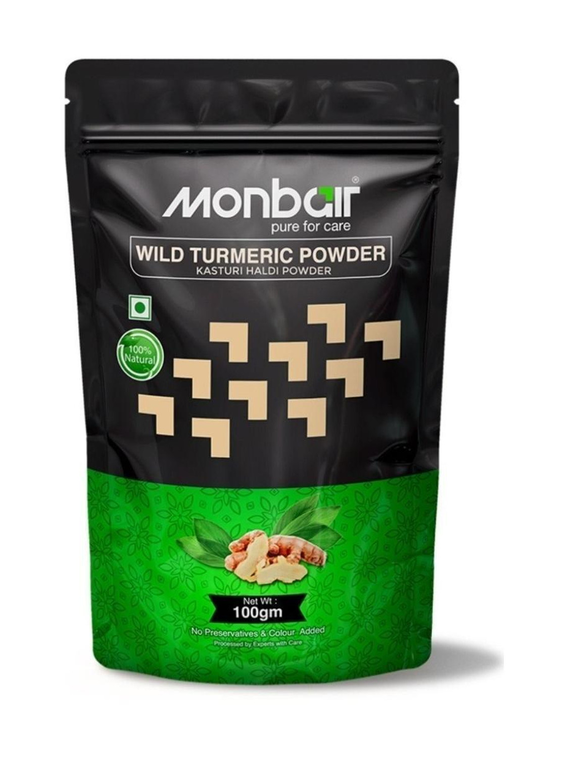 MONBAIR Wild turmeric powder | Kasturi turmeric | kasturi haldi powder 100 g Pack of 1