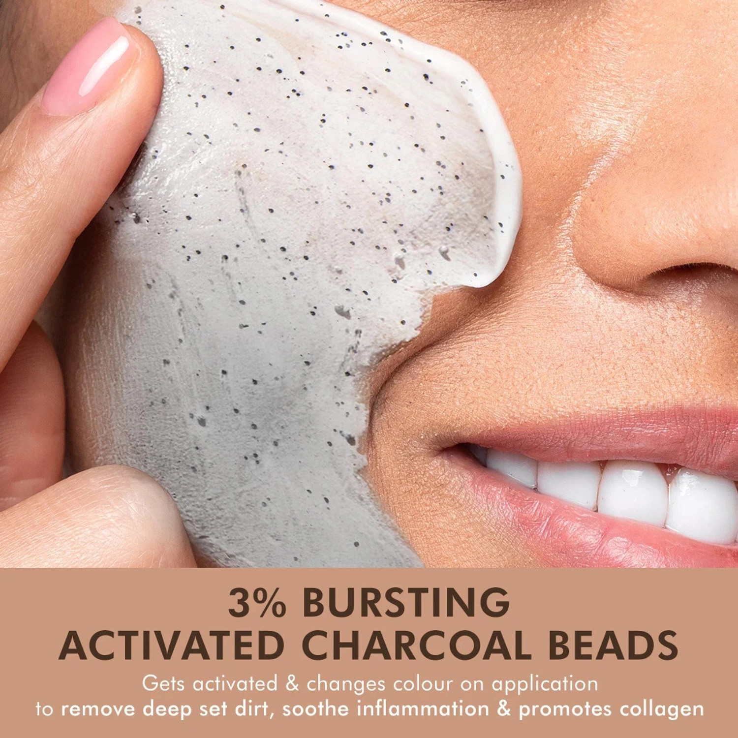 Image of mCaffeine Pore Cleanse Coffee Cookie Detan Face Mask | 9% AHA BHA, 3% Charcoal Face Pack